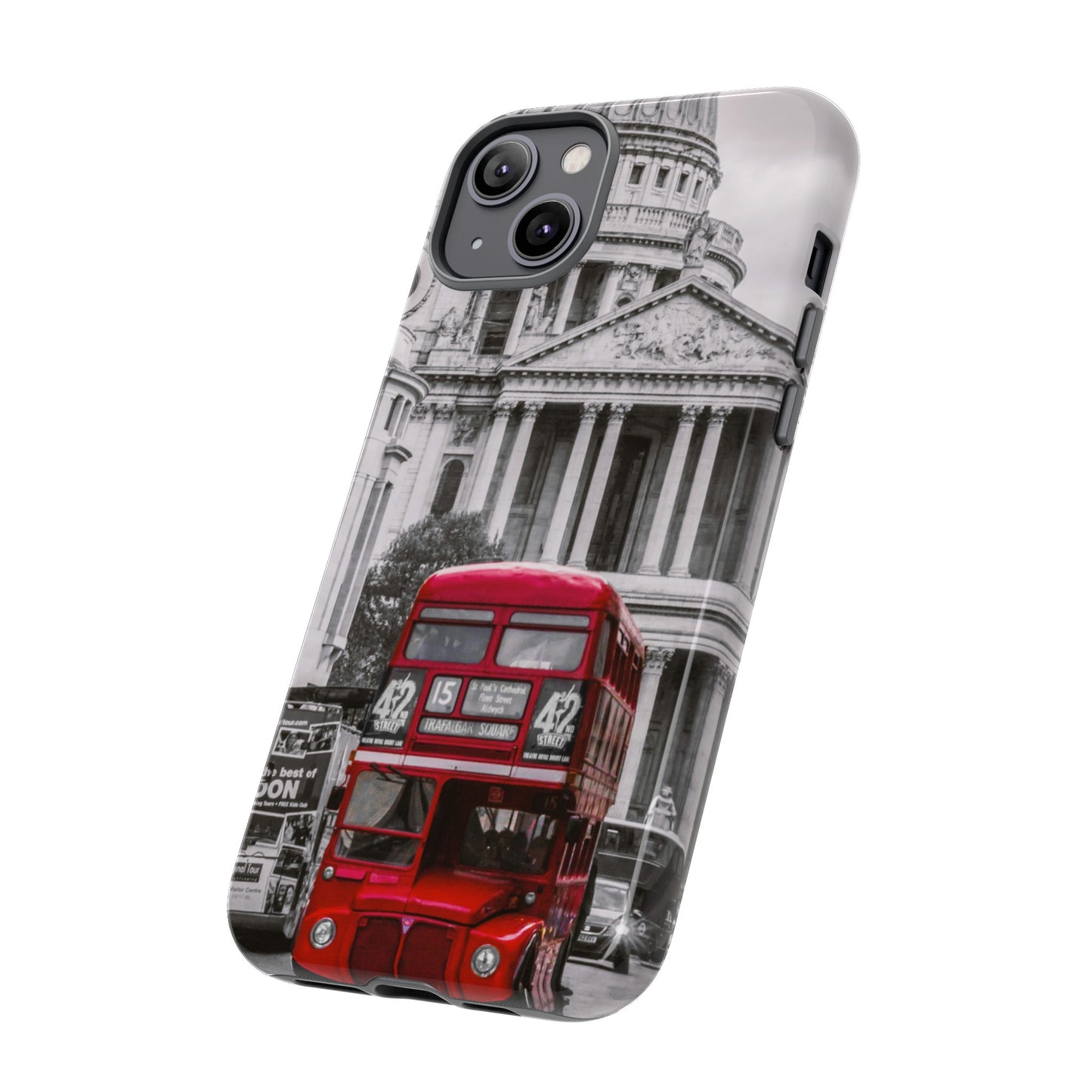 London Bus Wallpaper Phone Case | iPhone 15 Plus/ Pro, 14, 13, 12| Google Pixel 7, Pro, 5| Samsung Galaxy S23 All Major Phone Models