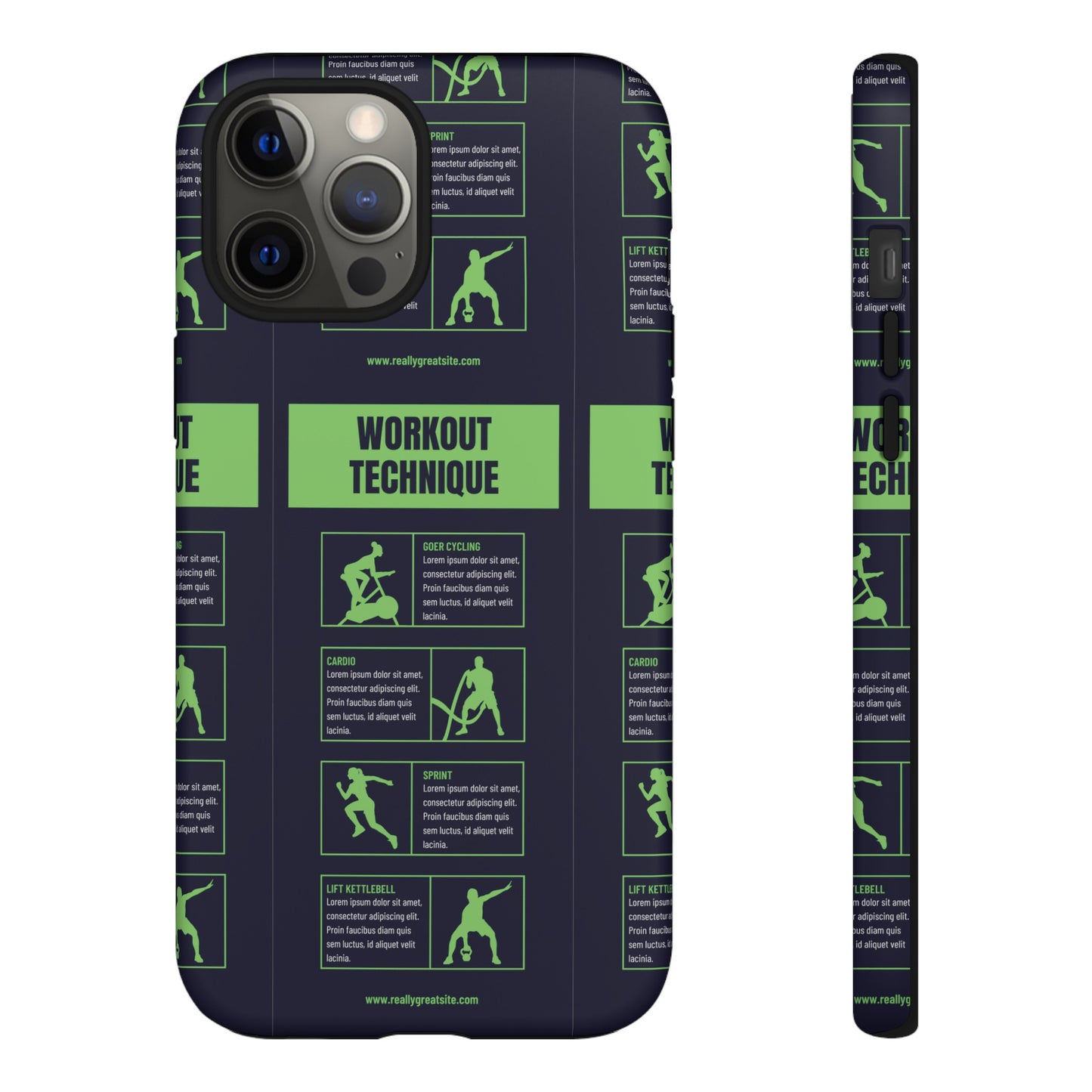 Workout Plan Wallpaper Phone Case | iPhone 15 Plus/ Pro, 14, 13, 12| Google Pixel 7, Pro, 5| Samsung Galaxy S23 All Major Phone Models