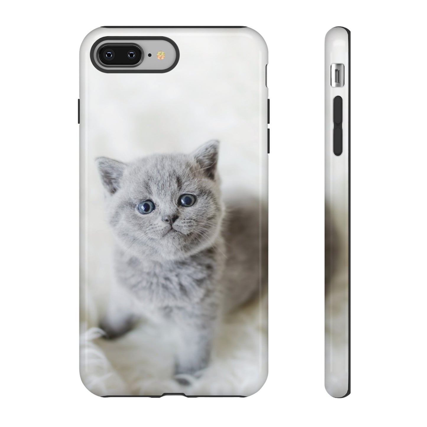 Grey Kitten Wallpaper Phone Case | iPhone 15 Plus/ Pro, 14, 13, 12| Google Pixel 7, Pro, 5| Samsung Galaxy S23 All Major Phone Models