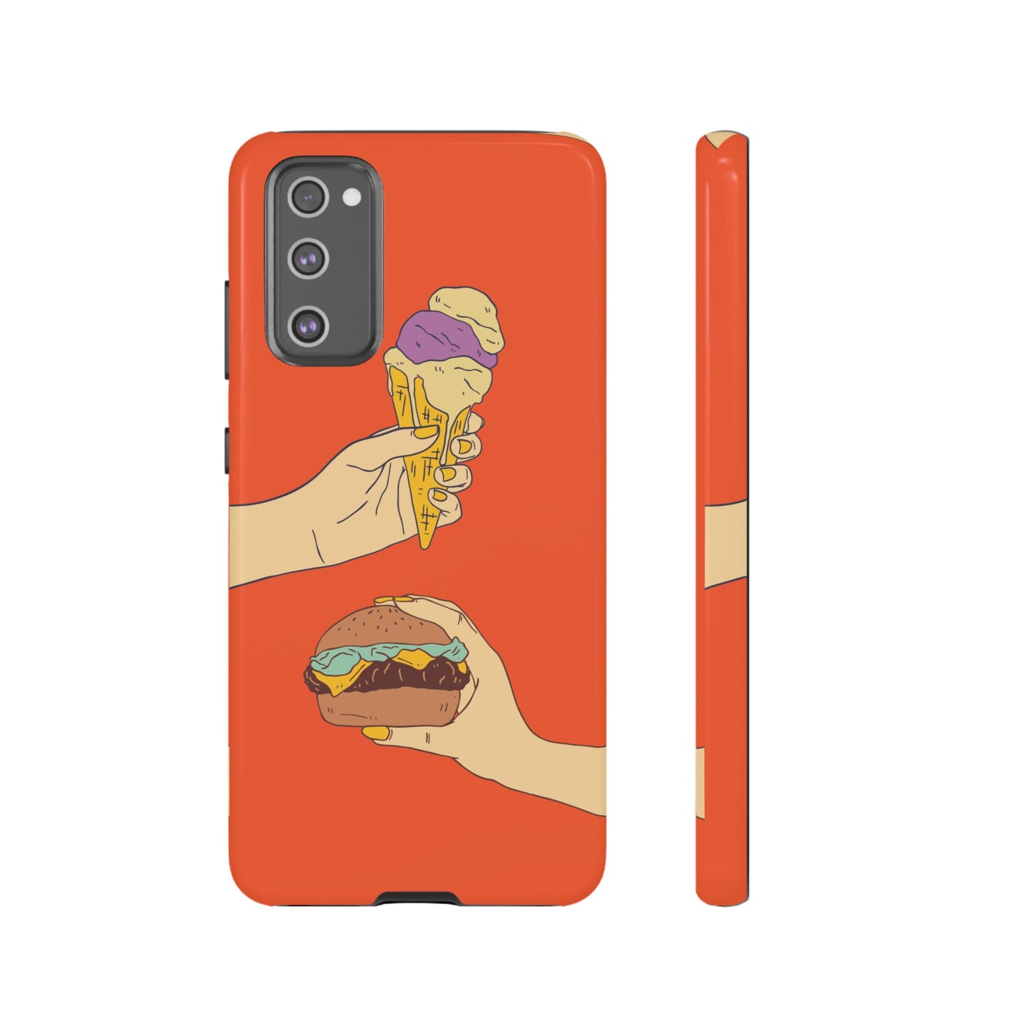 IceCream Or Hamburger? Phone Case | iPhone 15 Plus/ Pro, 14, 13, 12| Google Pixel 7, Pro, 5| Samsung Galaxy S23 All Major Phone Models