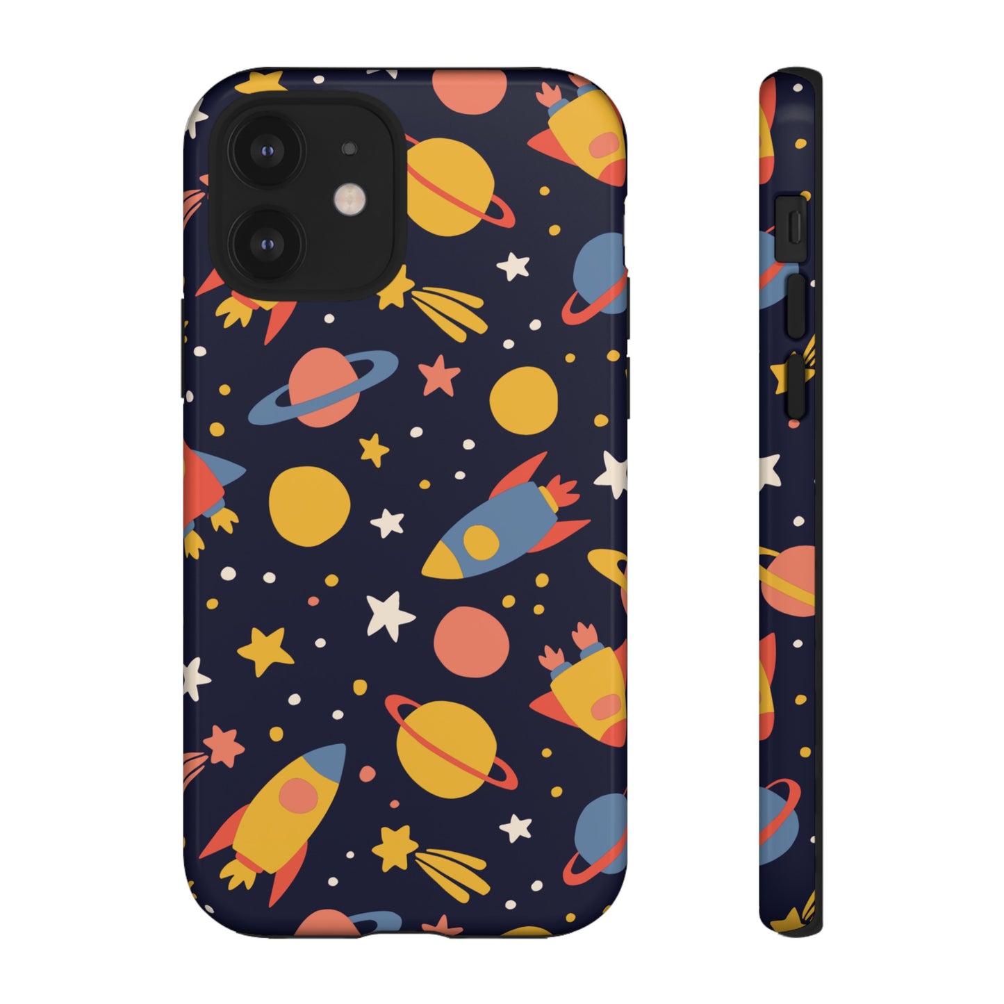 Cartoon Space Wallpaper Phone Case | iPhone 15 Plus/ Pro, 14, 13, 12| Google Pixel 7, Pro, 5| Samsung Galaxy S23 All Major Phone Models