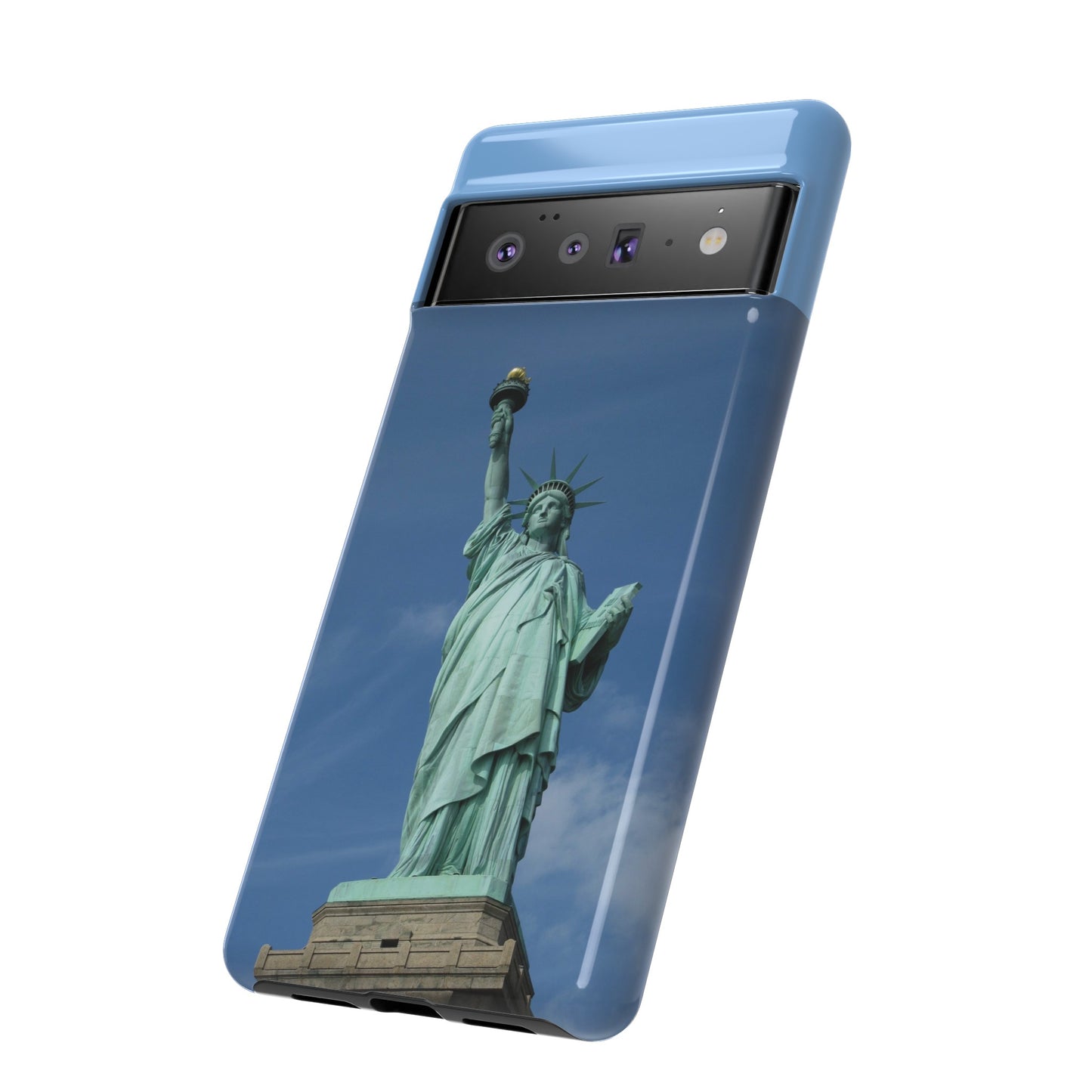 Statue Of Liberty Wallpaper Phone Case | iPhone 15 Plus/ Pro, 14, 13, 12| Google Pixel 7, Pro, 5| Samsung Galaxy S23 All Major Phone Models