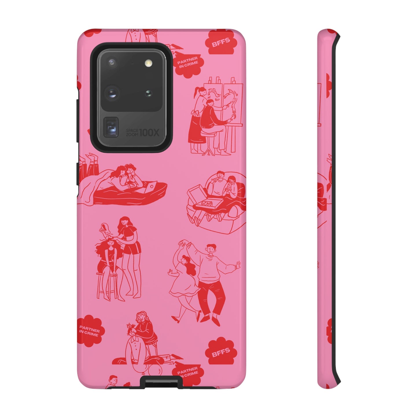 Pink Valentine's Day Wallpaper Phone Case | iPhone 15 Plus/ Pro, 14, 13, 12| Google Pixel 7, Pro, 5| Samsung Galaxy S23 All Major Phone Models