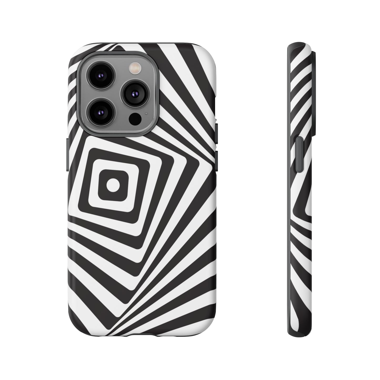 Black & White Spiral Wallpaper Phone Case | iPhone 15 Plus/ Pro, 14, 13, 12| Google Pixel 7, Pro, 5| Samsung Galaxy S23 All Major Phone Models