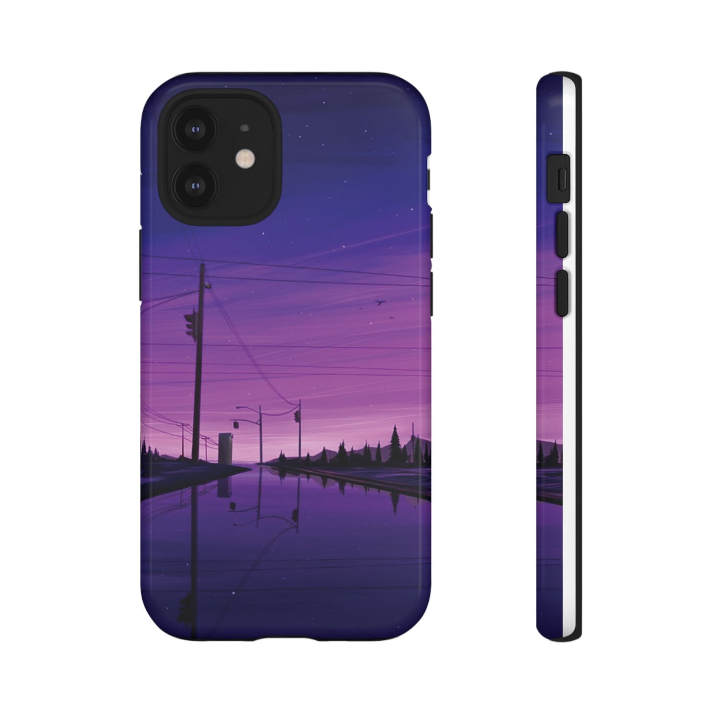 Purple Night Sky Wallpaper Phone Case | iPhone 15 Plus/ Pro, 14, 13, 12| Google Pixel 7, Pro, 5| Samsung Galaxy S23 All Major Phone Models