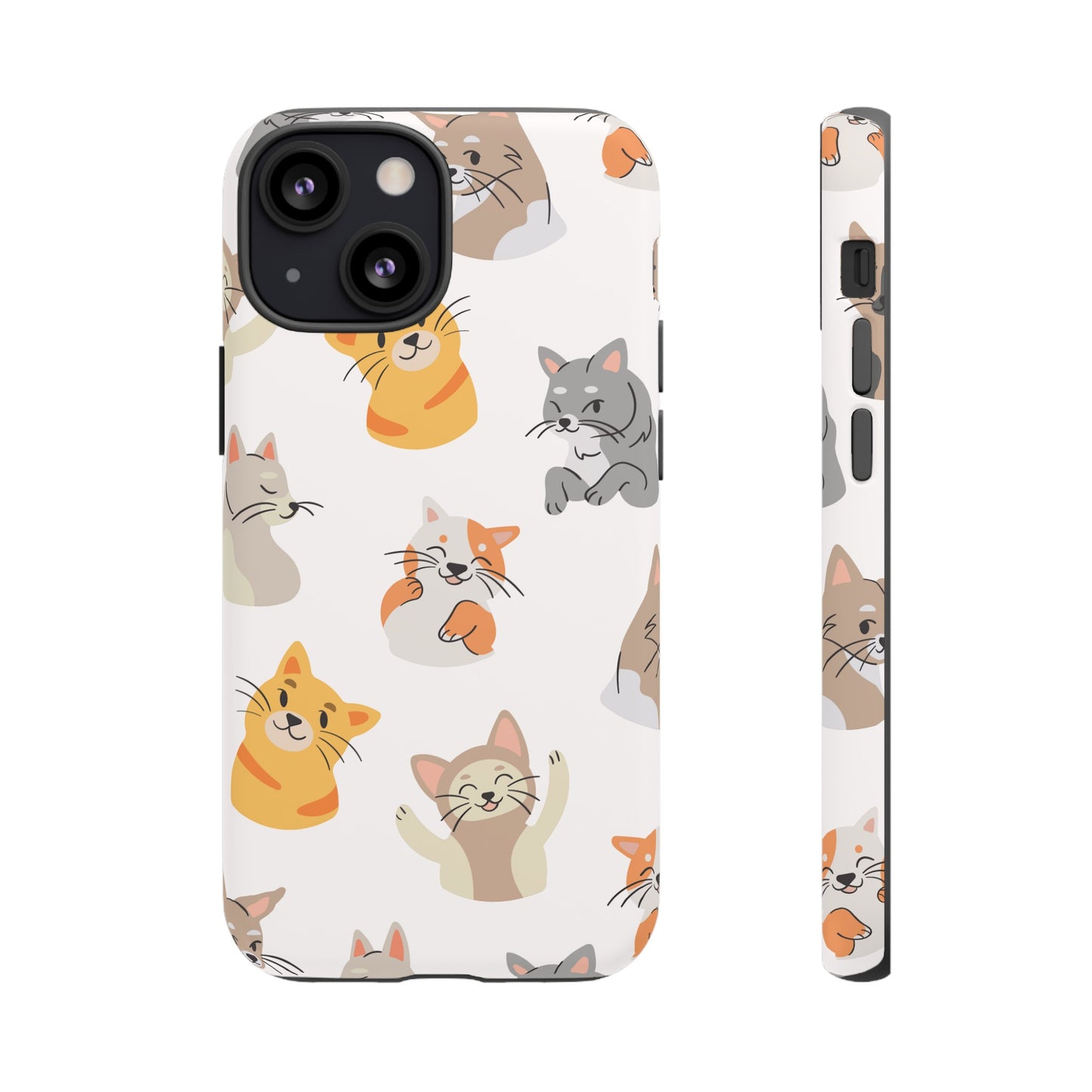 Adorable Cats Wallpaper Phone Case | iPhone 15 Plus/ Pro, 14, 13, 12| Google Pixel 7, Pro, 5| Samsung Galaxy S23 All Major Phone Models