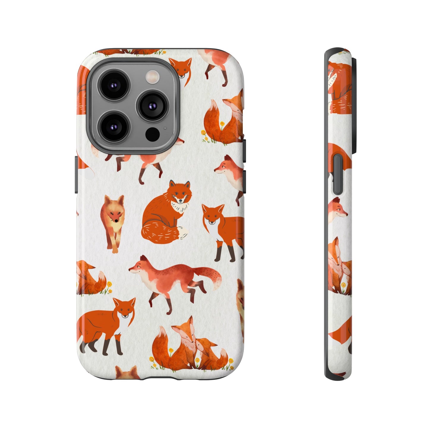 Foxes Wallpaper Phone Case | iPhone 15 Plus/ Pro, 14, 13, 12| Google Pixel 7, Pro, 5| Samsung Galaxy S23 All Major Phone Models