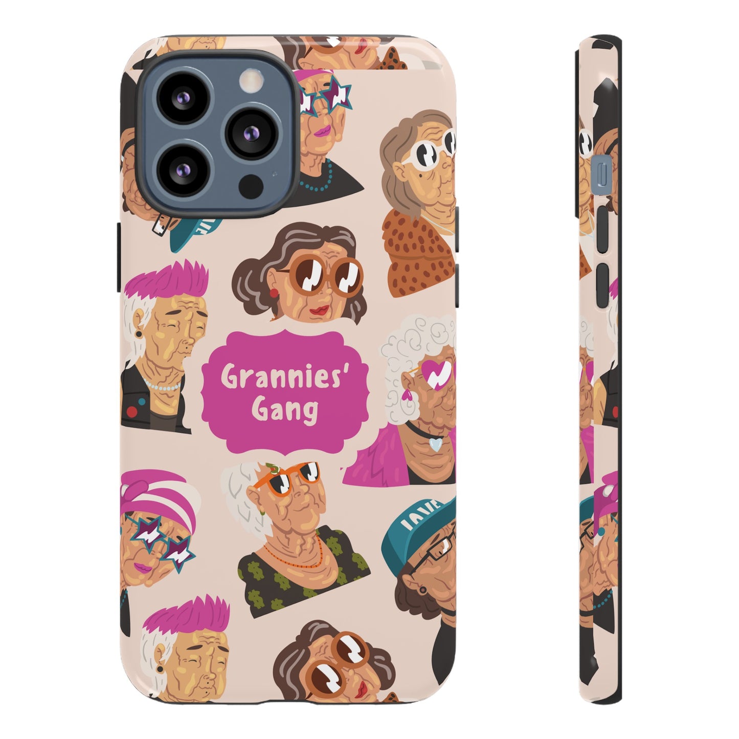 Grannies' Gang Wallpaper Phone Case | iPhone 15 Plus/ Pro, 14, 13, 12| Google Pixel 7, Pro, 5| Samsung Galaxy S23 All Major Phone Models