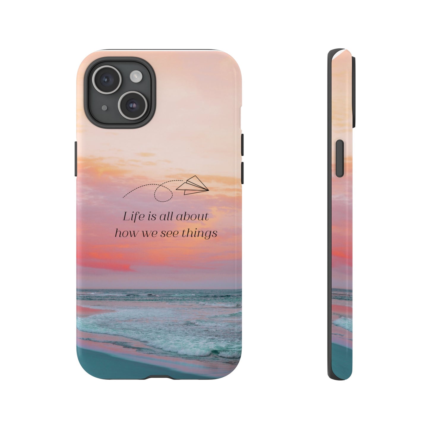 Thoughts at Sunset Phone Case | iPhone 15 Plus/ Pro, 14, 13, 12| Google Pixel 7, Pro, 5| Samsung Galaxy S23 All Major Phone Models