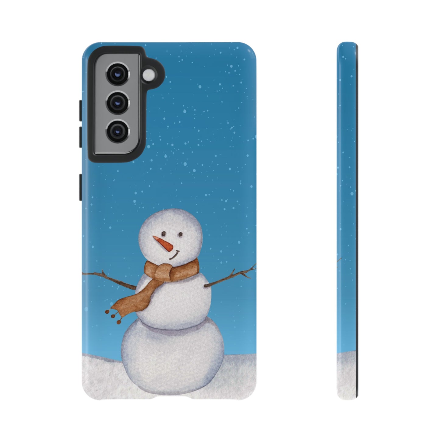 Snowman Wallpaper Phone Case | iPhone 15 Plus/ Pro, 14, 13, 12| Google Pixel 7, Pro, 5| Samsung Galaxy S23 All Major Phone Models