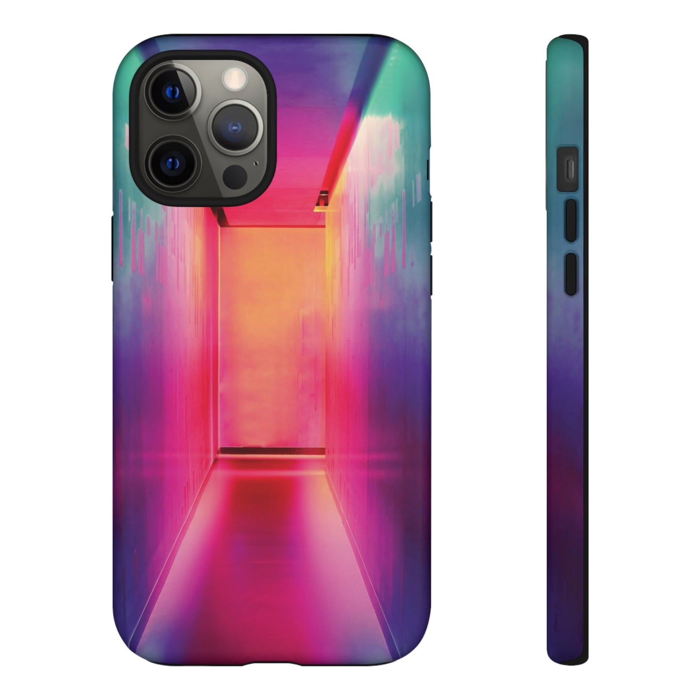 Rainbow Hallway Wallpaper Phone Case | iPhone 15 Plus/ Pro, 14, 13, 12| Google Pixel 7, Pro, 5| Samsung Galaxy S23 All Major Phone Models