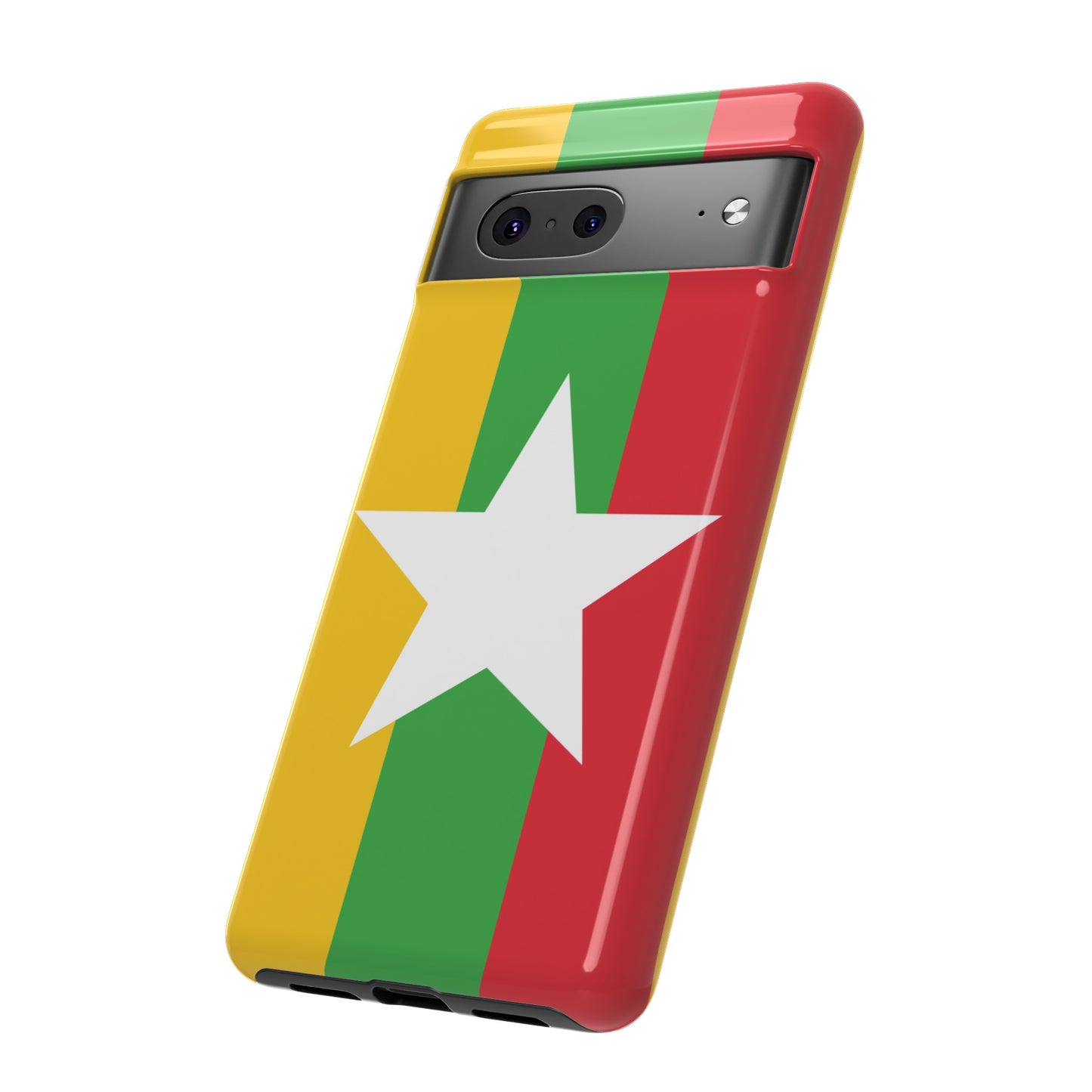 Myanmar Flag Phone Case | iPhone 15 Plus/ Pro, 14, 13, 12| Google Pixel 7, Pro, 5| Samsung Galaxy S23 All Major Phone Models