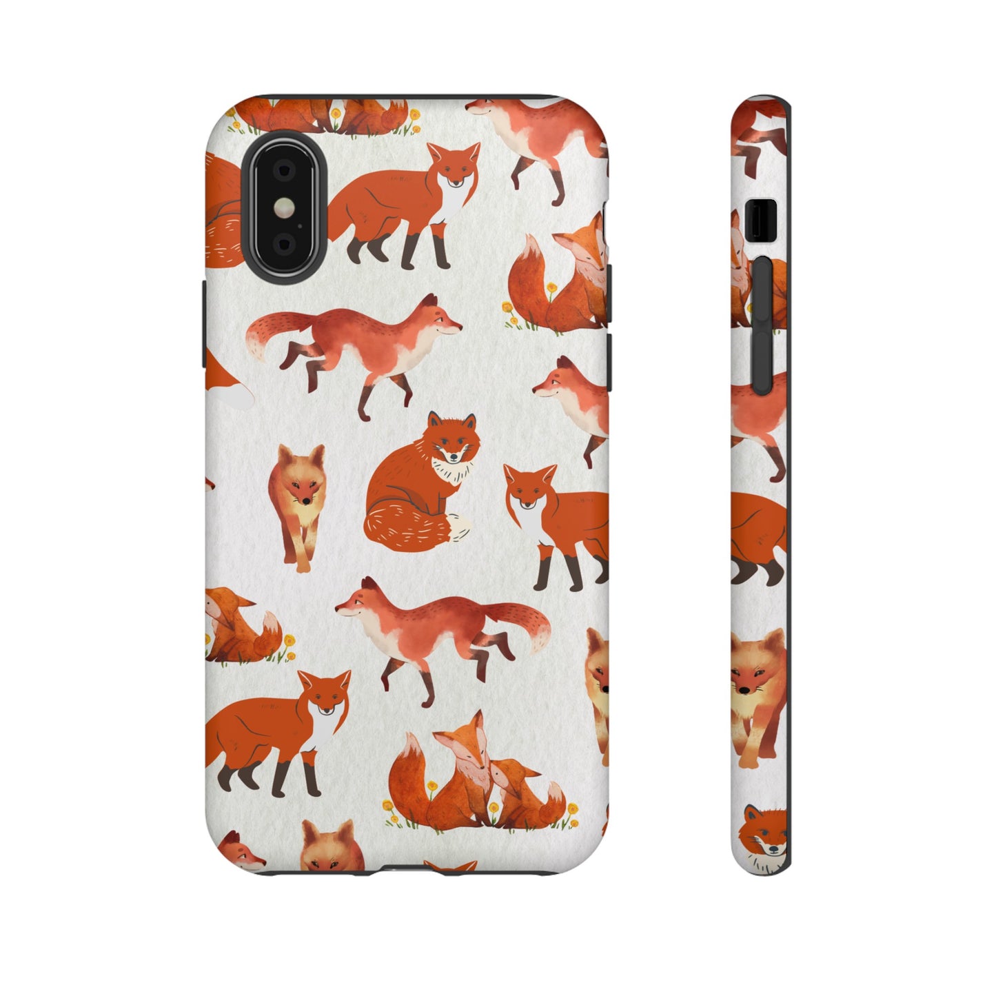 Foxes Wallpaper Phone Case | iPhone 15 Plus/ Pro, 14, 13, 12| Google Pixel 7, Pro, 5| Samsung Galaxy S23 All Major Phone Models