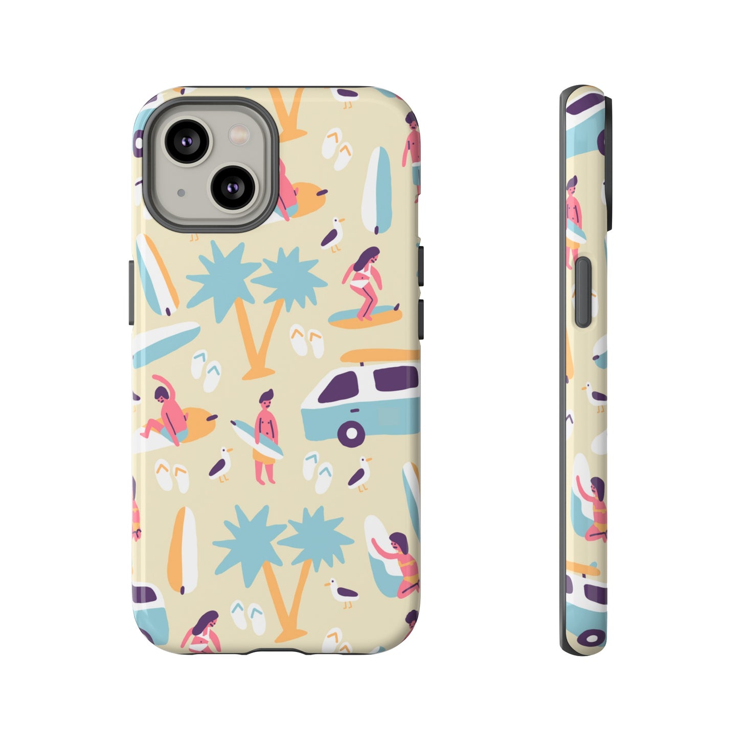 Surfers Wallpaper Phone Case | iPhone 15 Plus/ Pro, 14, 13, 12| Google Pixel 7, Pro, 5| Samsung Galaxy S23 All Major Phone Models