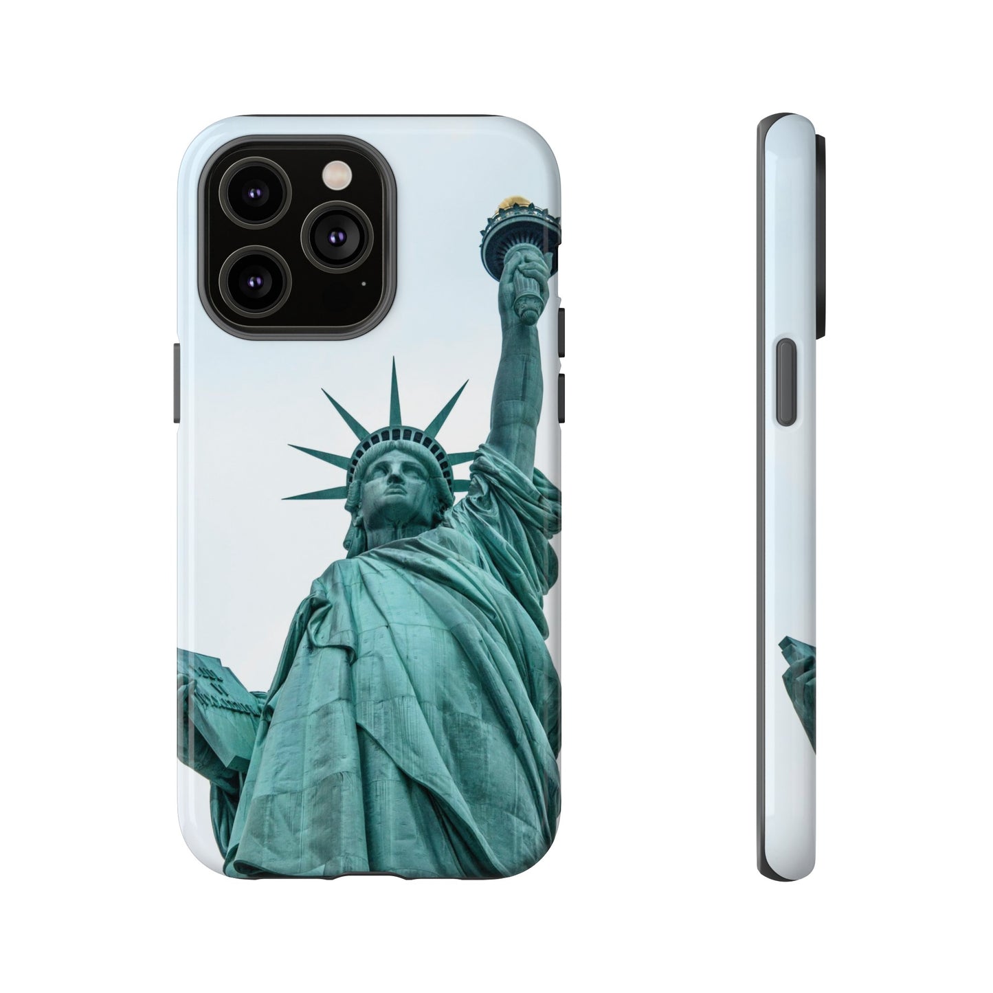 Statue of Liberty Wallpaper Phone Case | iPhone 15 Plus/ Pro, 14, 13, 12| Google Pixel 7, Pro, 5| Samsung Galaxy S23 All Major Phone Models