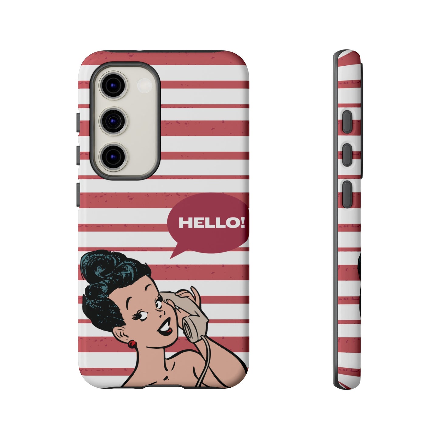 Hello! Wallpaper Phone Case | iPhone 15 Plus/ Pro, 14, 13, 12| Google Pixel 7, Pro, 5| Samsung Galaxy S23 All Major Phone Models