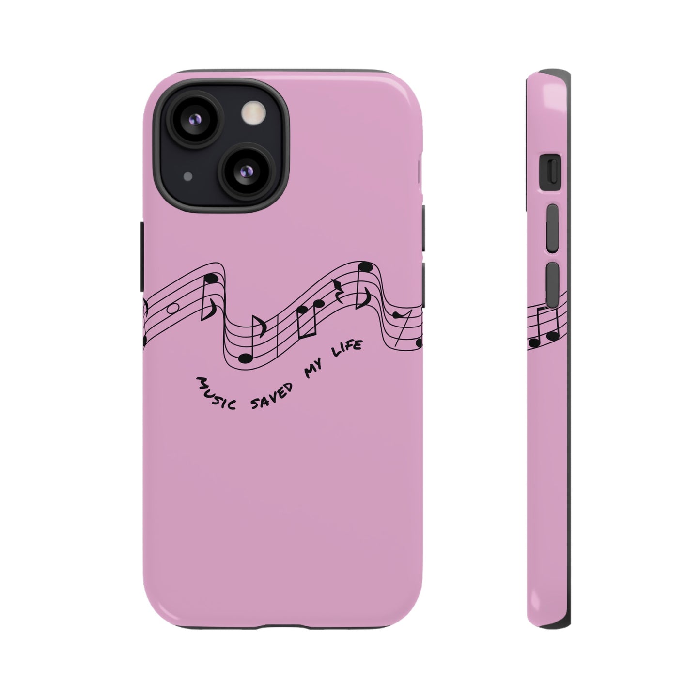 Music Saved My Life Wallpaper Phone Case | iPhone 15 Plus/ Pro, 14, 13, 12| Google Pixel 7, Pro, 5| Samsung Galaxy S23 All Major Phone Models