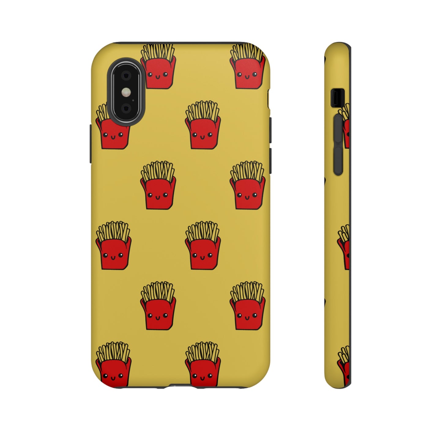 Smiling Fries Wallpaper Phone Case | iPhone 15 Plus/ Pro, 14, 13, 12| Google Pixel 7, Pro, 5| Samsung Galaxy S23 All Major Phone Models