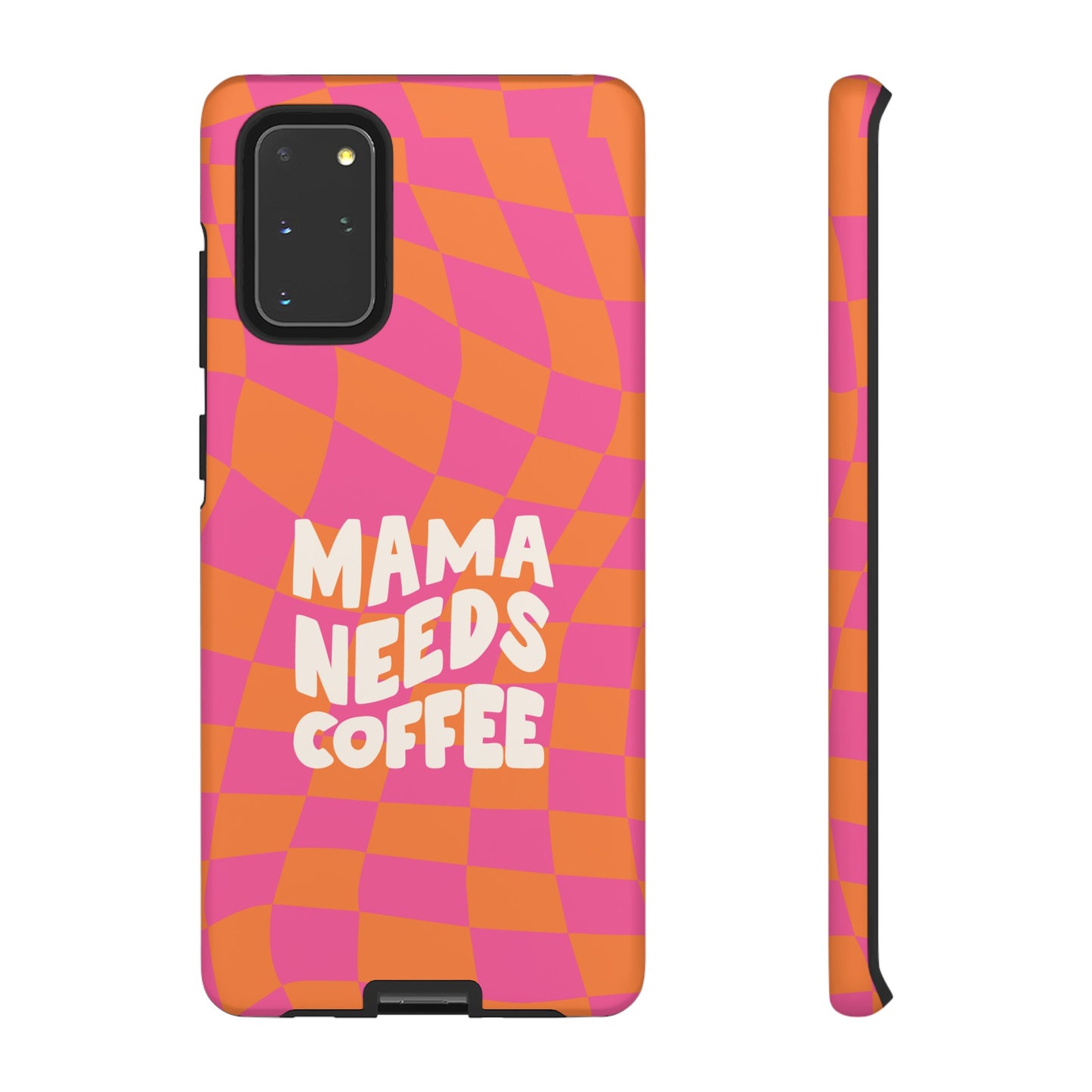 Mama Needs Coffee Wallpaper Phone Case | iPhone 15 Plus/ Pro, 14, 13, 12| Google Pixel 7, Pro, 5| Samsung Galaxy S23 All Major Phone Models