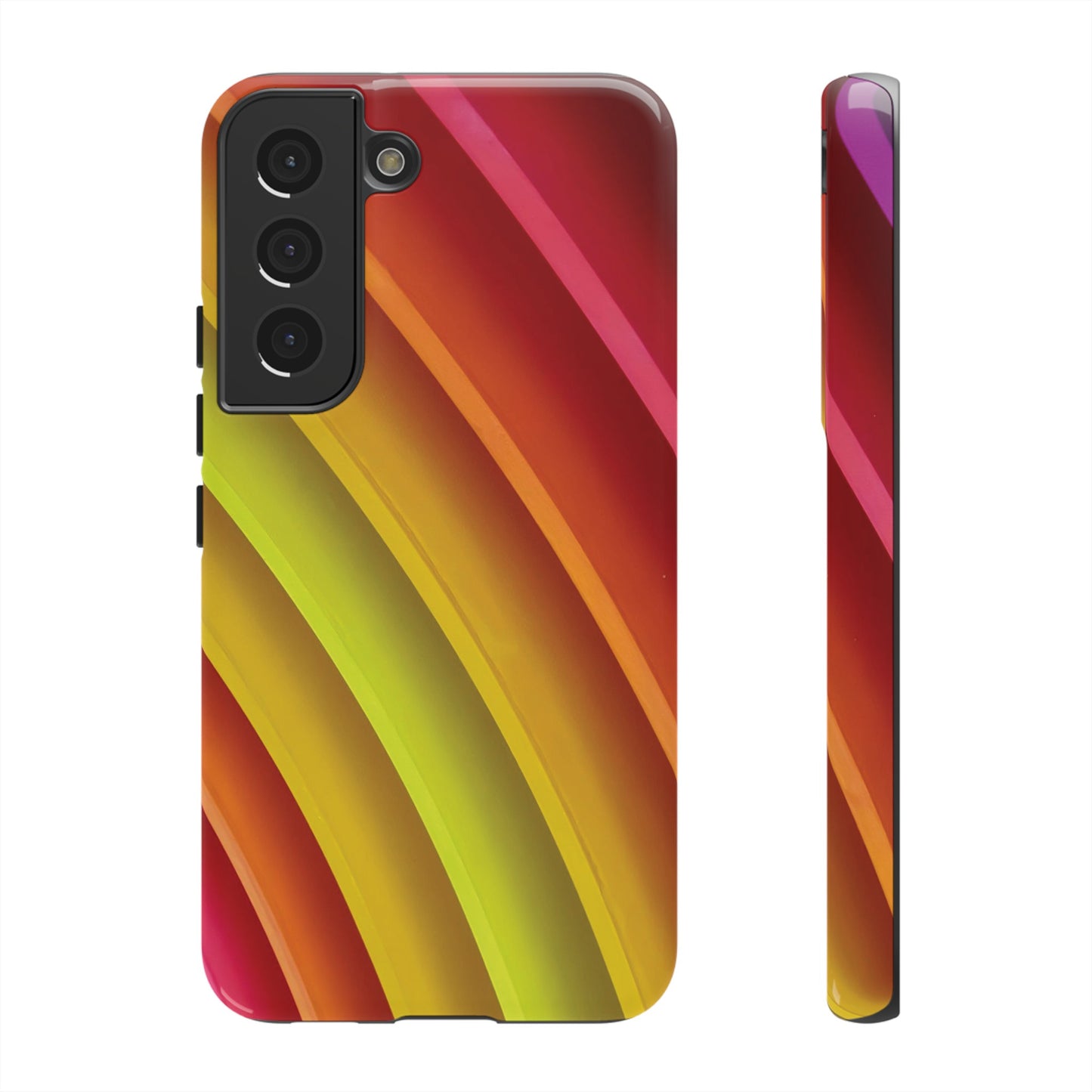 Curved Colourful Wallpaper Phone Case | iPhone 15 Plus/ Pro, 14, 13, 12| Google Pixel 7, Pro, 5| Samsung Galaxy S23 All Major Phone Models