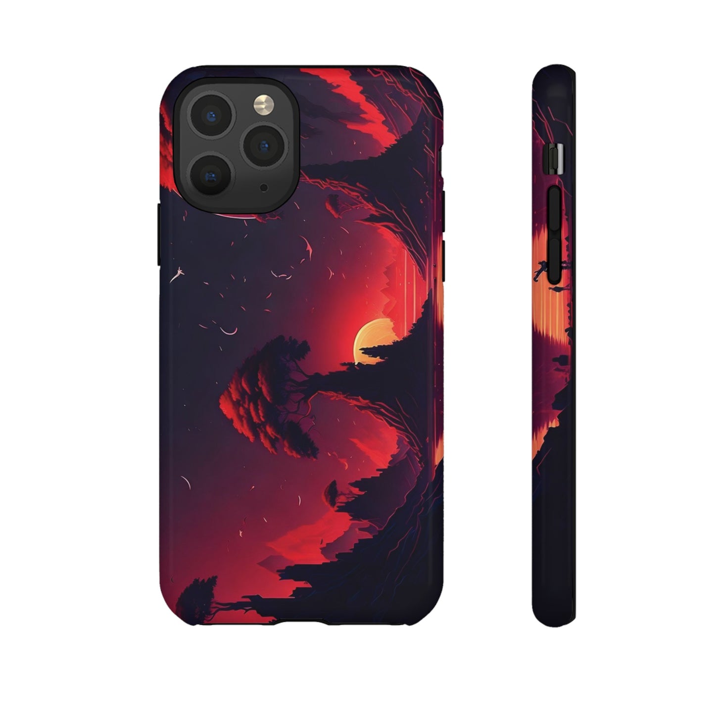 Red Sunset Wallpaper Phone Case | iPhone 15 Plus/ Pro, 14, 13, 12| Google Pixel 7, Pro, 5| Samsung Galaxy S23 All Major Phone Models