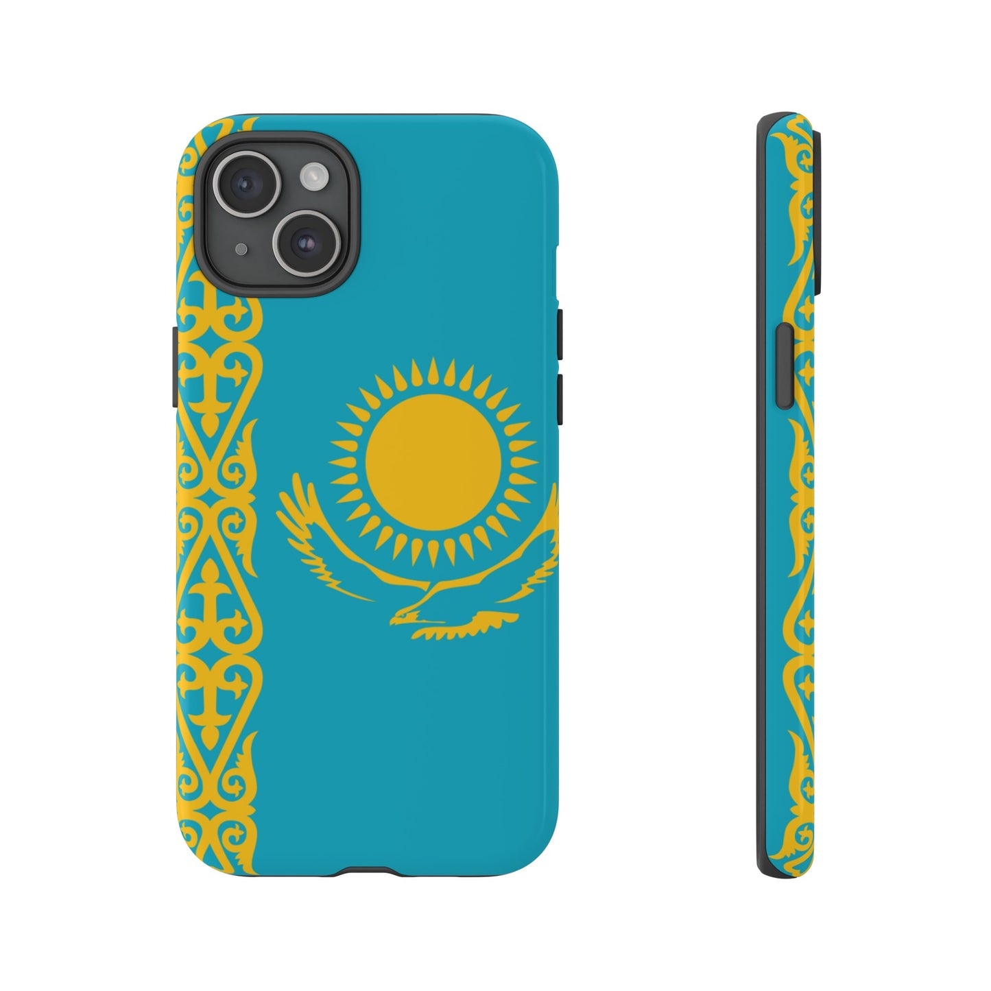 Kazakhstan Flag Phone Case | iPhone 15 Plus/ Pro, 14, 13, 12| Google Pixel 7, Pro, 5| Samsung Galaxy S23 All Major Phone Models