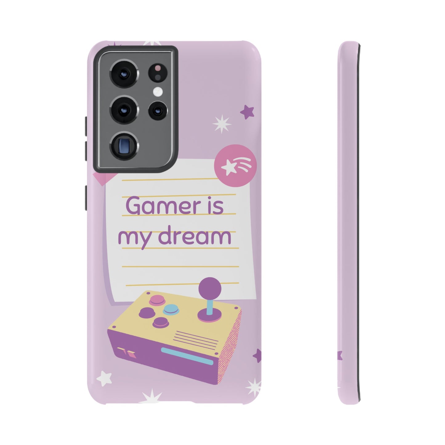 Gamer Is My Dream Job Wallpaper Phone Case | iPhone 15 Plus/ Pro, 14, 13, 12| Google Pixel 7, Pro, 5| Samsung Galaxy S23 All Major Phone Models