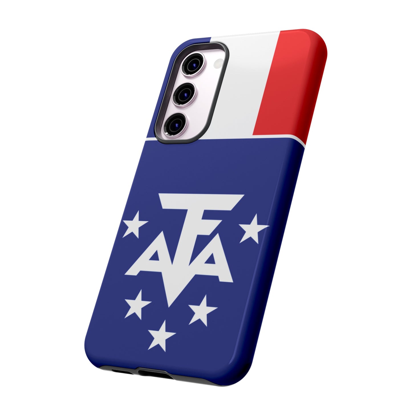 French Southern And Antarctic Lands Flag Phone Case | iPhone 15 Plus/ Pro, 14, 13, 12| Google Pixel 7, Pro, 5| Samsung Galaxy S23 All Major Phone Models