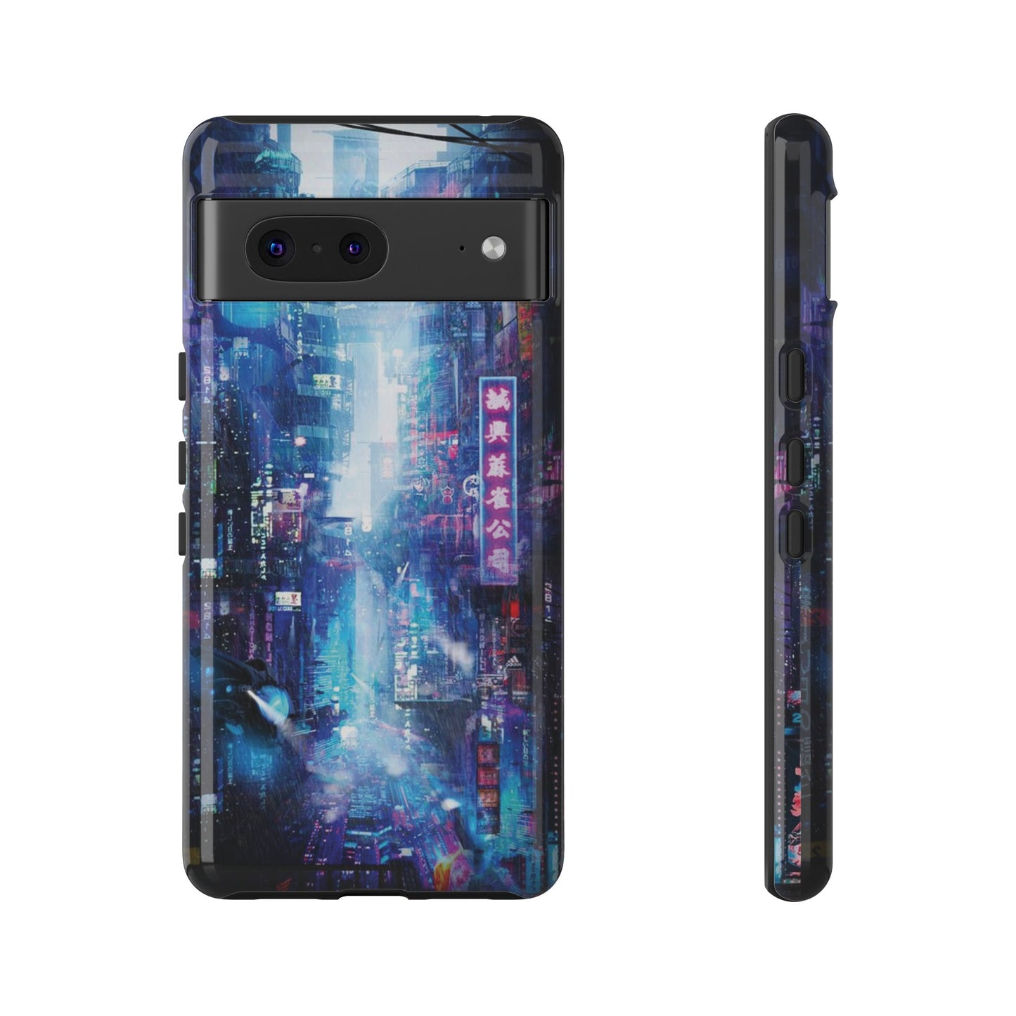 Night Life Futuristic City Wallpaper Phone Case | iPhone 15 Plus/ Pro, 14, 13, 12| Google Pixel 7, Pro, 5| Samsung Galaxy S23 All Major Phone Models