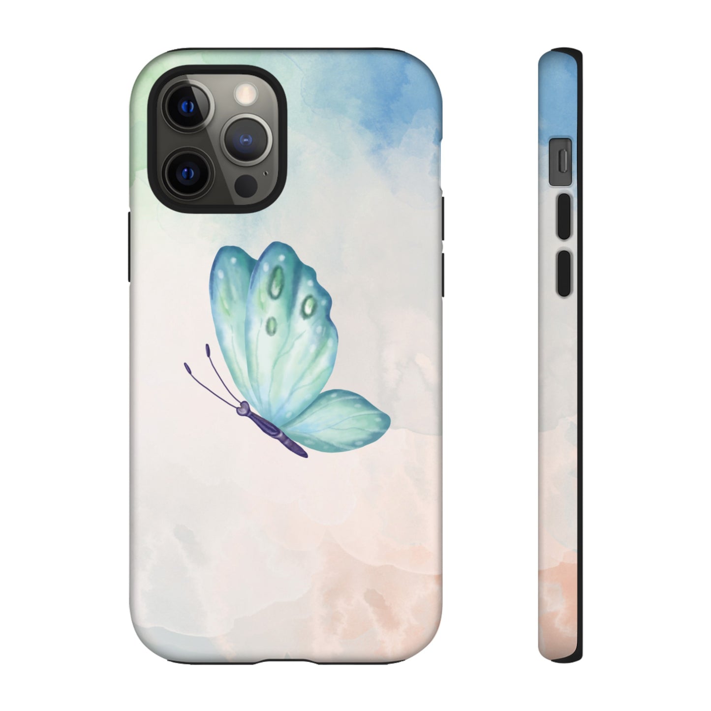 Blue Butterfly Wallpaper Phone Case  | iPhone 15 Plus/ Pro, 14, 13, 12| Google Pixel 7, Pro, 5| Samsung Galaxy S23 All Major Phone Models