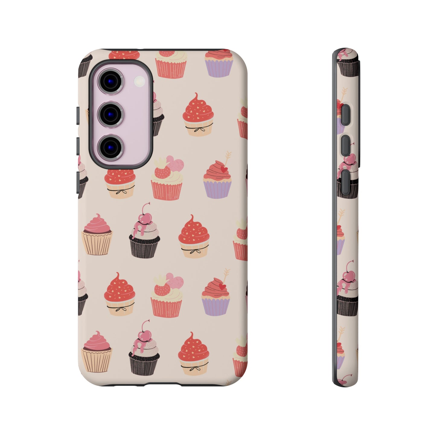 Cupcake Collage Wallpaper Phone Case | iPhone 15 Plus/ Pro, 14, 13, 12| Google Pixel 7, Pro, 5| Samsung Galaxy S23 All Major Phone Models