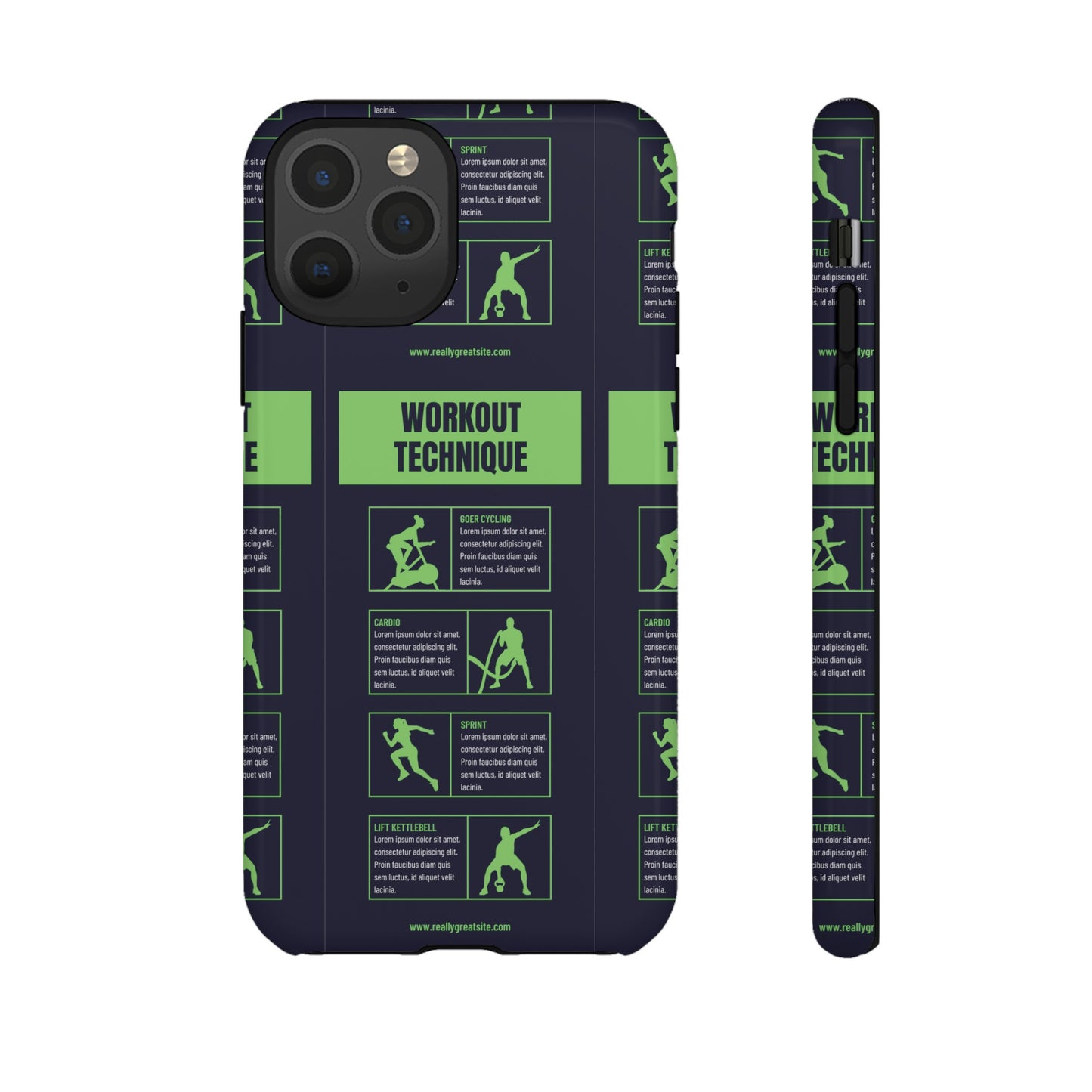 Workout Plan Wallpaper Phone Case | iPhone 15 Plus/ Pro, 14, 13, 12| Google Pixel 7, Pro, 5| Samsung Galaxy S23 All Major Phone Models