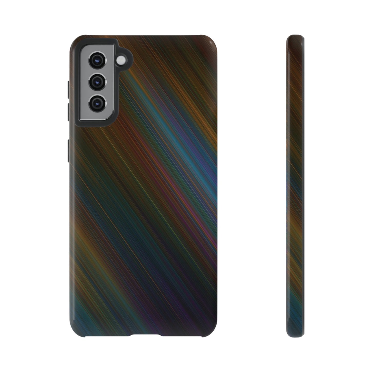 Slanted Rainbow Wallpaper Phone Case | iPhone 15 Plus/ Pro, 14, 13, 12| Google Pixel 7, Pro, 5| Samsung Galaxy S23 All Major Phone Models