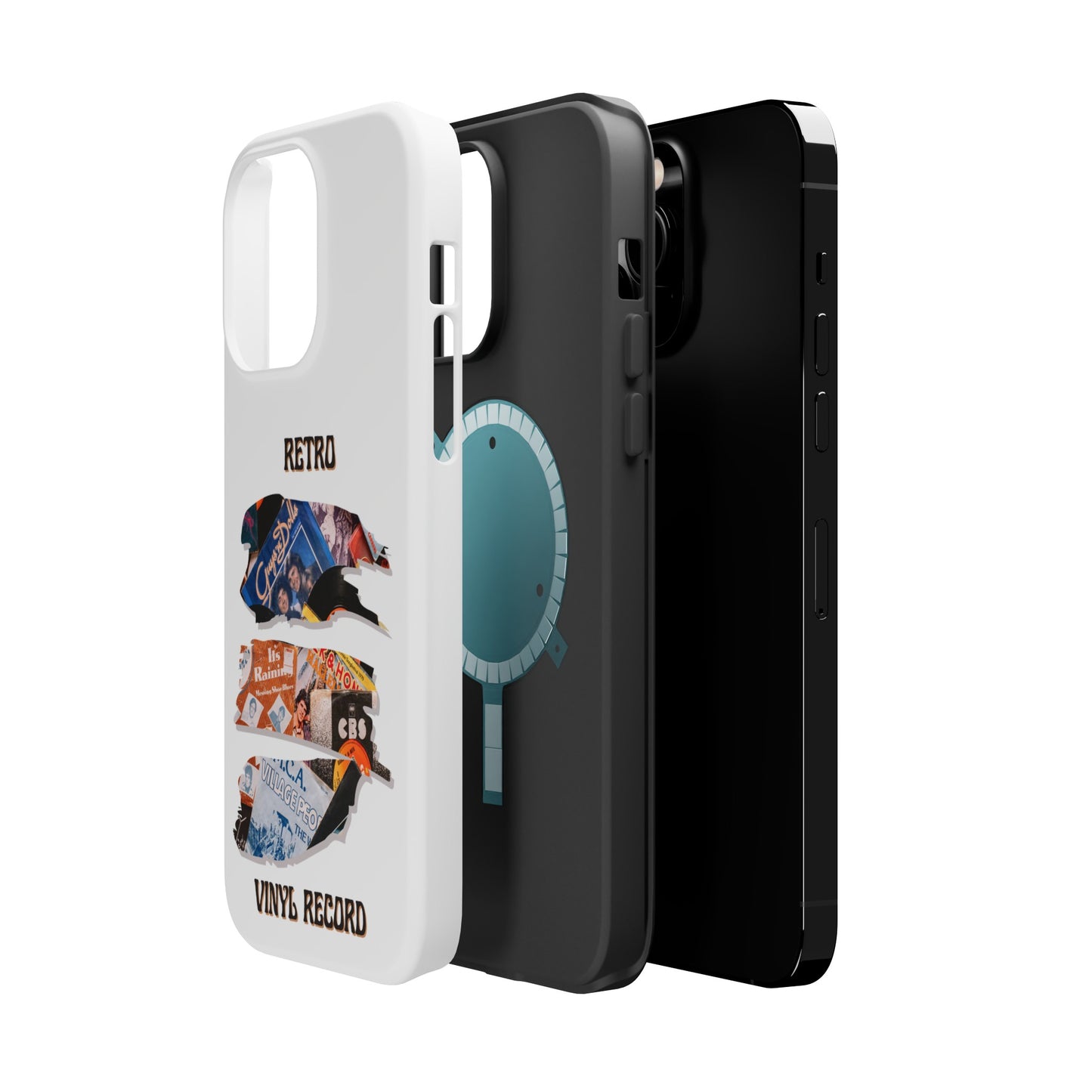 Retro Vinyl Record Phone Case | iPhone 15 Plus/ Pro, 14, 13, 12|