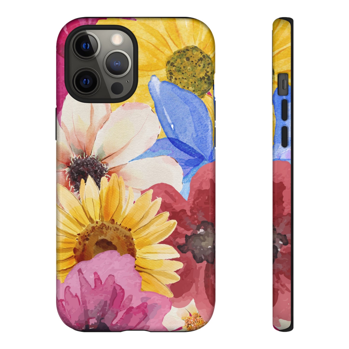 Overlapping Flowers Wallpaper Phone Case | iPhone 15 Plus/ Pro, 14, 13, 12| Google Pixel 7, Pro, 5| Samsung Galaxy S23 All Major Phone Models