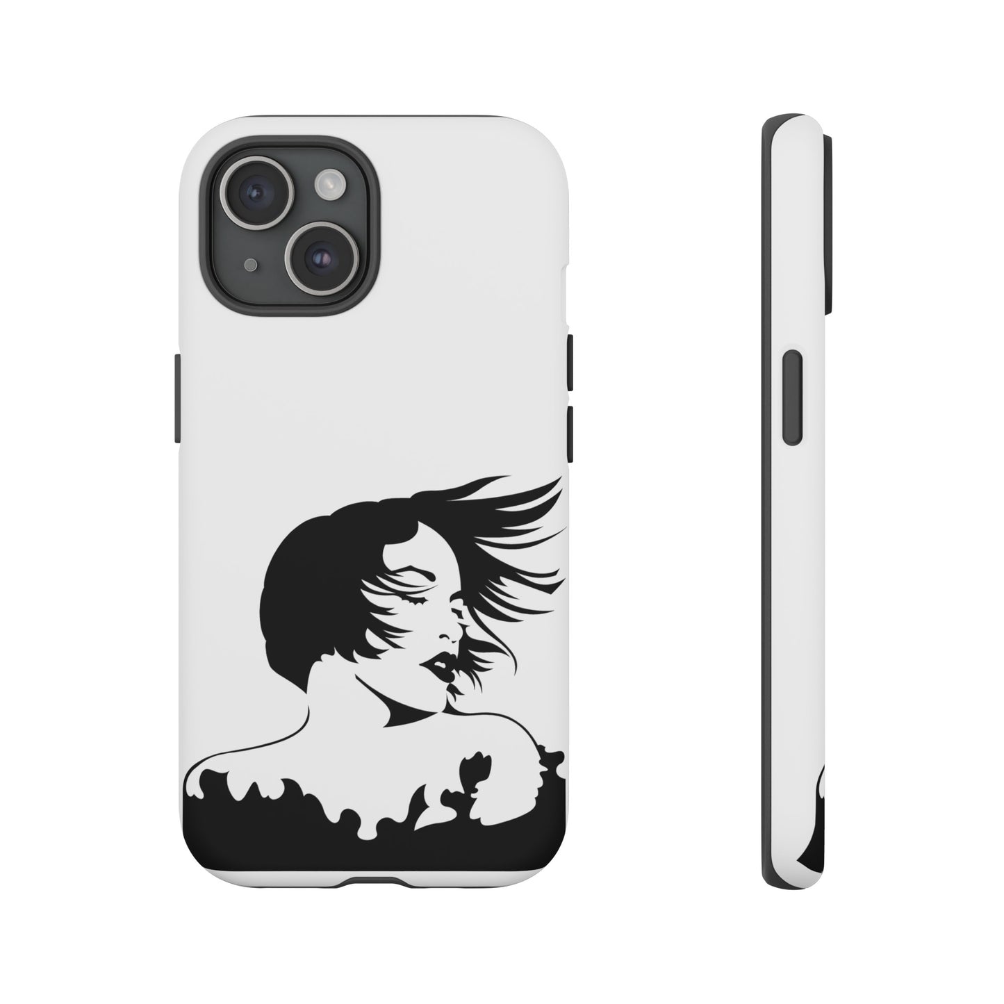 Woman In The Wind Phone Case | iPhone 15 Plus/ Pro, 14, 13, 12| Google Pixel 7, Pro, 5| Samsung Galaxy S23 All Major Phone Models