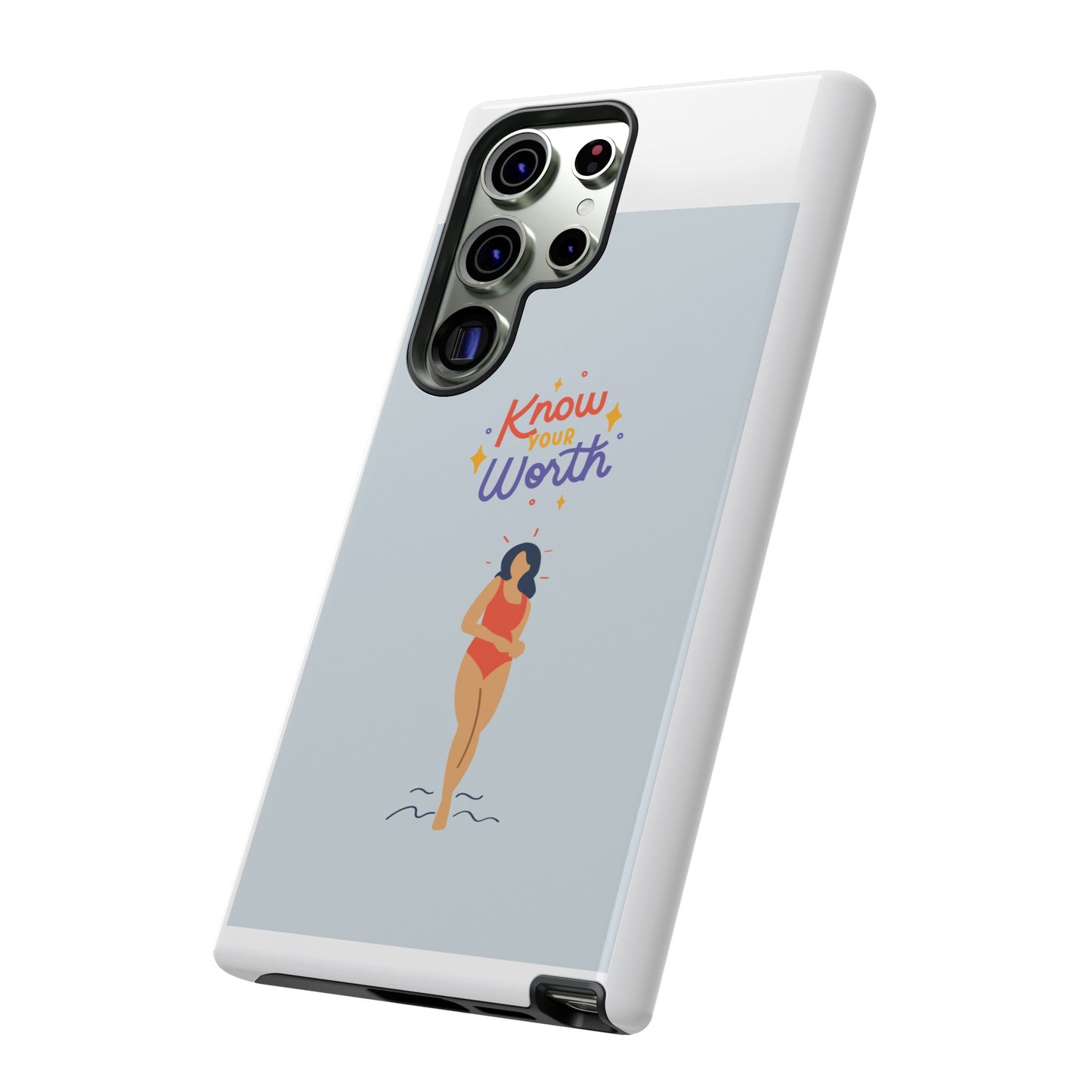 Know Your Worth Phone Case | iPhone 15 Plus/ Pro, 14, 13, 12| Google Pixel 7, Pro, 5| Samsung Galaxy S23 All Major Phone Models