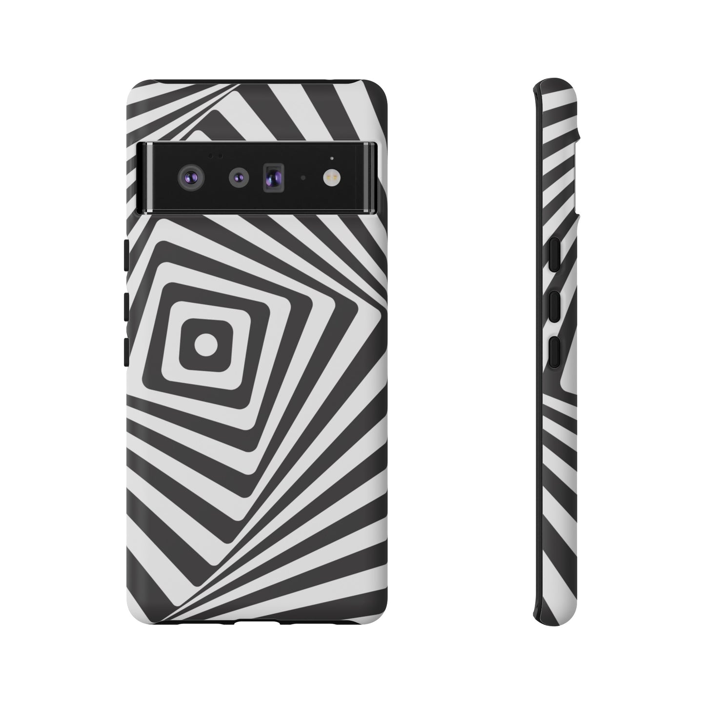 Black & White Spiral Wallpaper Phone Case | iPhone 15 Plus/ Pro, 14, 13, 12| Google Pixel 7, Pro, 5| Samsung Galaxy S23 All Major Phone Models