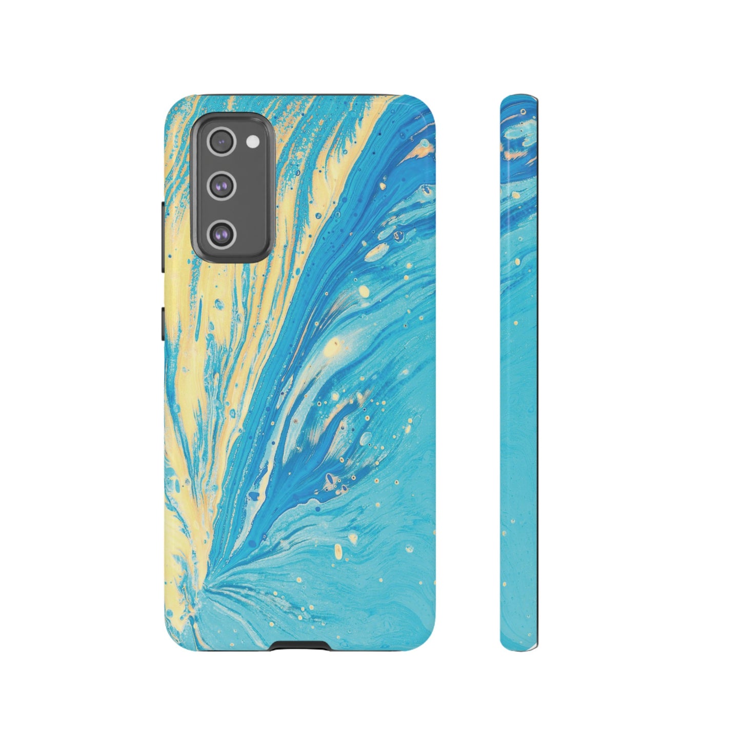 Fan of Yellow & Blue Paint Phone Case | iPhone 15 Plus/ Pro, 14, 13, 12| Google Pixel 7, Pro, 5| Samsung Galaxy S23 All Major Phone Models