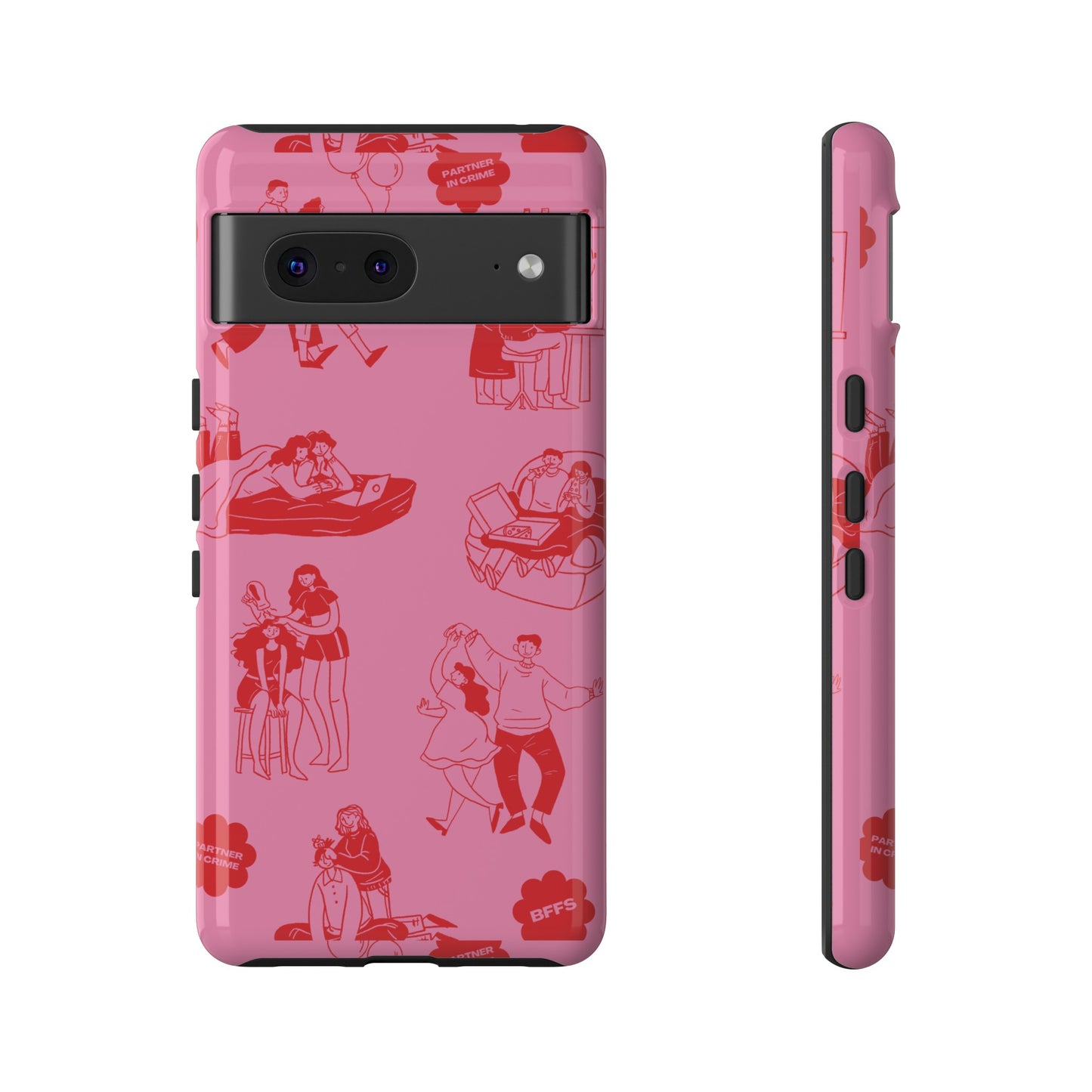 Pink Valentine's Day Wallpaper Phone Case | iPhone 15 Plus/ Pro, 14, 13, 12| Google Pixel 7, Pro, 5| Samsung Galaxy S23 All Major Phone Models