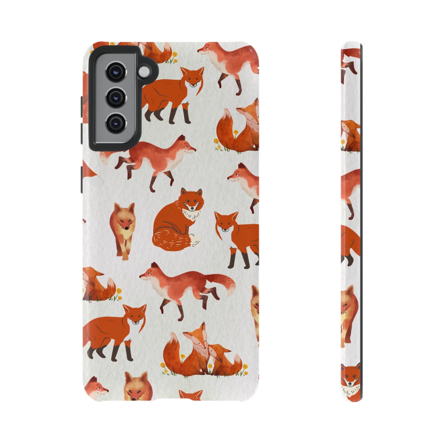 Foxes Wallpaper Phone Case | iPhone 15 Plus/ Pro, 14, 13, 12| Google Pixel 7, Pro, 5| Samsung Galaxy S23 All Major Phone Models