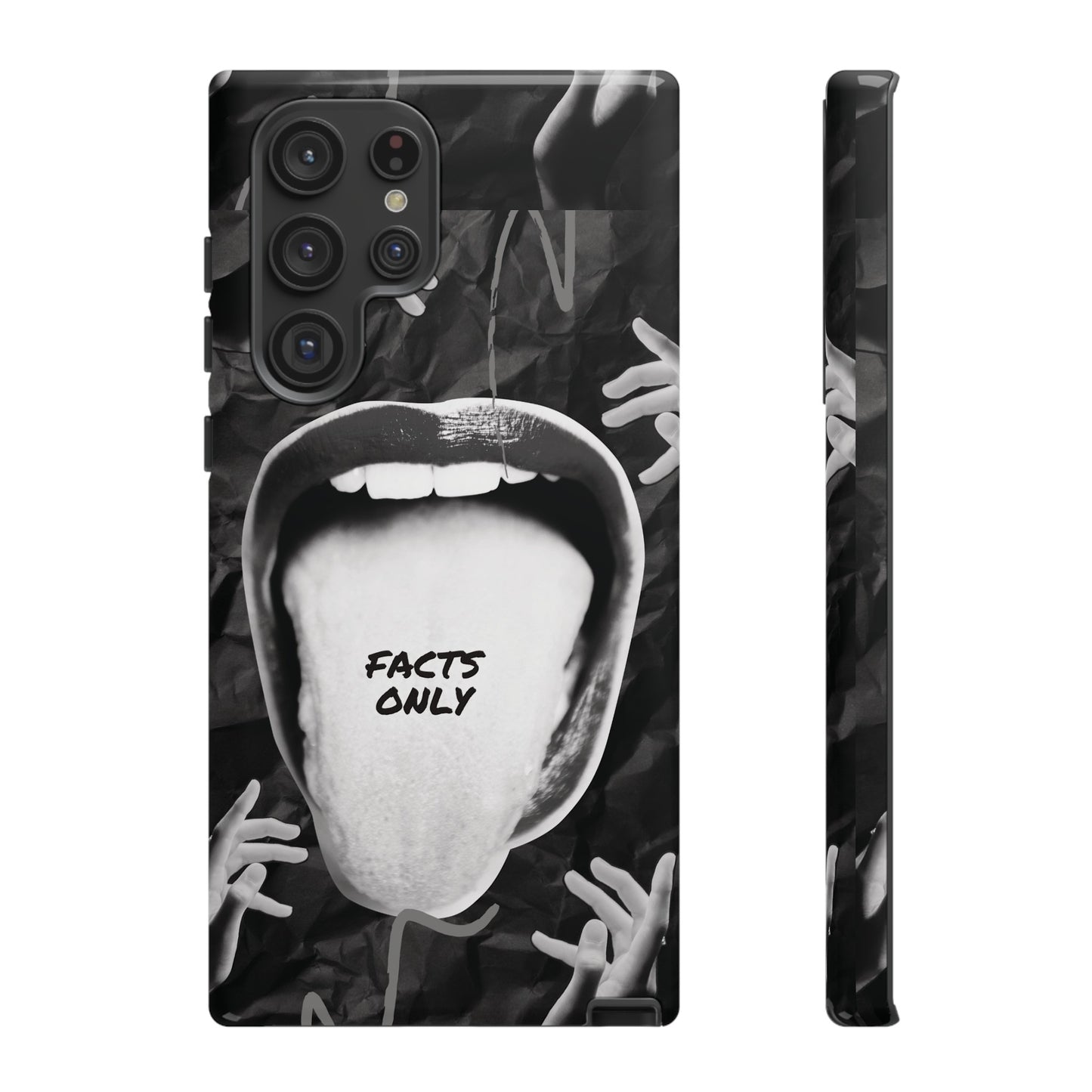 Facts Only Wallpaper Phone Case | iPhone 15 Plus/ Pro, 14, 13, 12| Google Pixel 7, Pro, 5| Samsung Galaxy S23 All Major Phone Models