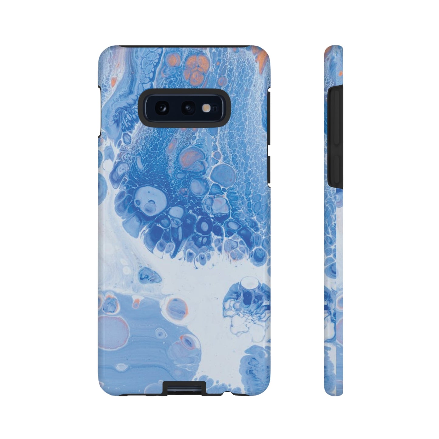 Blue and White Resin Inspired Phone Case |iPhone 15 Plus/ Pro, 14, 13, 12| Google Pixel 7, Pro, 5| Samsung Galaxy S23 All Major Phone Models