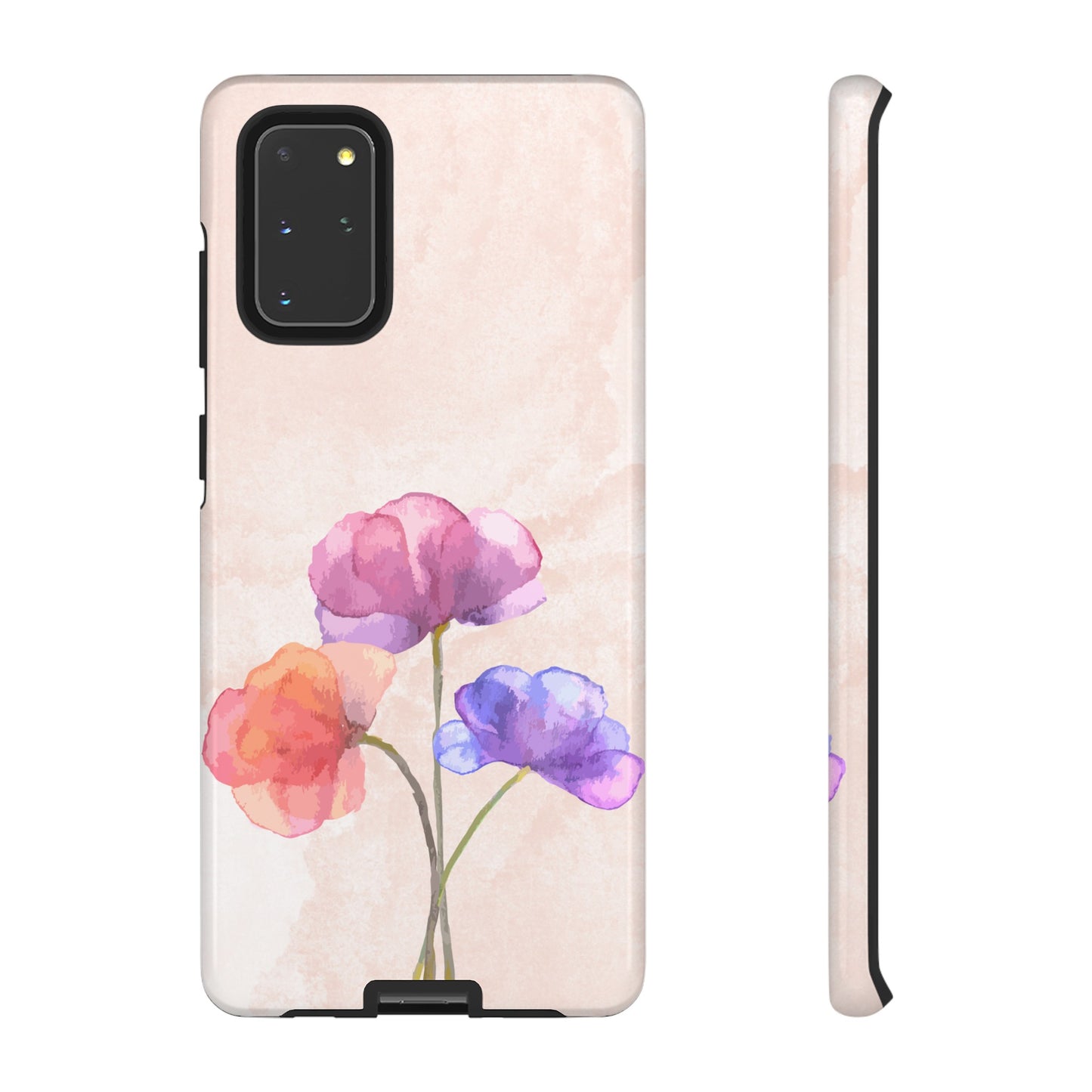 Three Flowers Wallpaper Phone Case | iPhone 15 Plus/ Pro, 14, 13, 12| Google Pixel 7, Pro, 5| Samsung Galaxy S23 All Major Phone Models