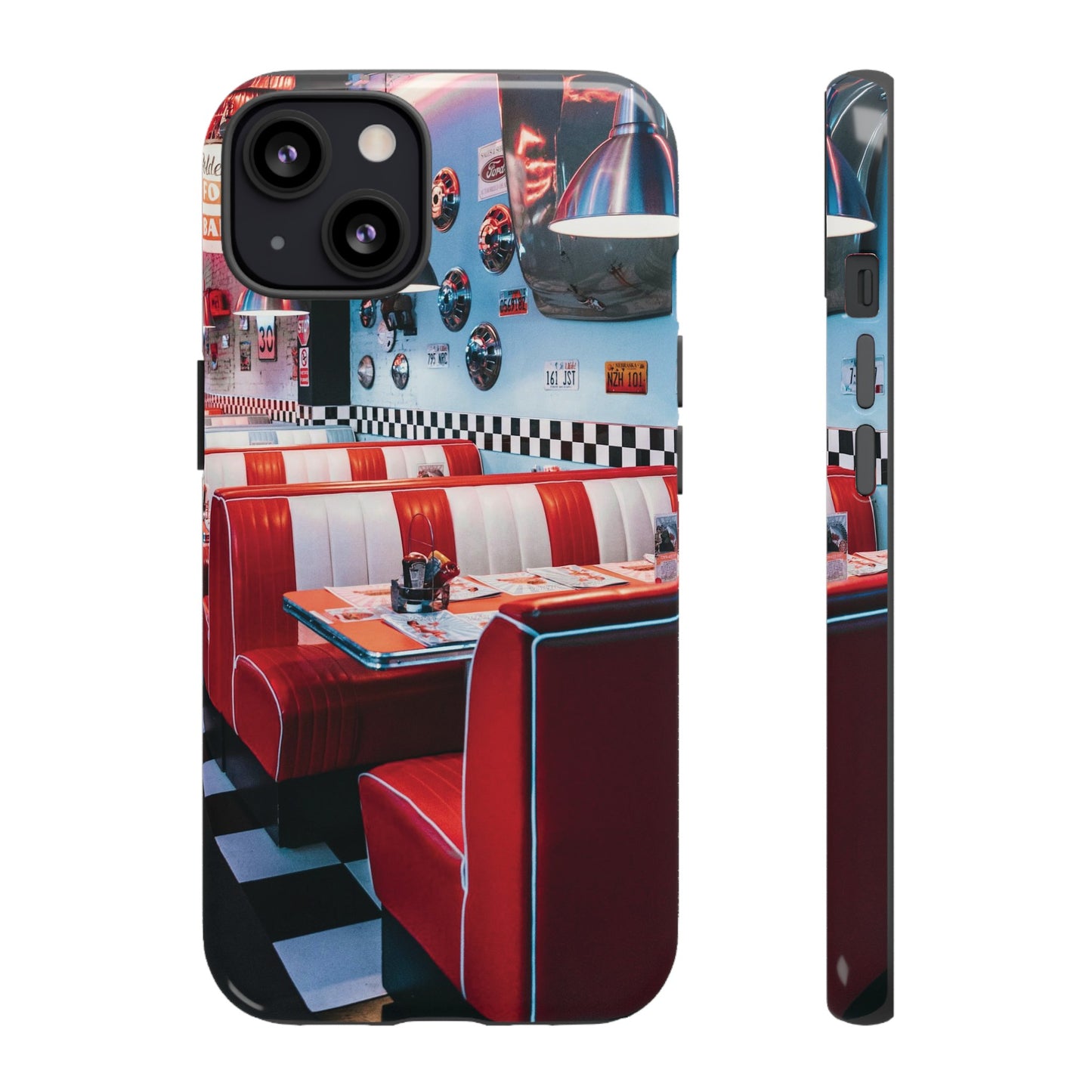 Diner Wallpaper Phone Case | iPhone 15 Plus/ Pro, 14, 13, 12| Google Pixel 7, Pro, 5| Samsung Galaxy S23 All Major Phone Models