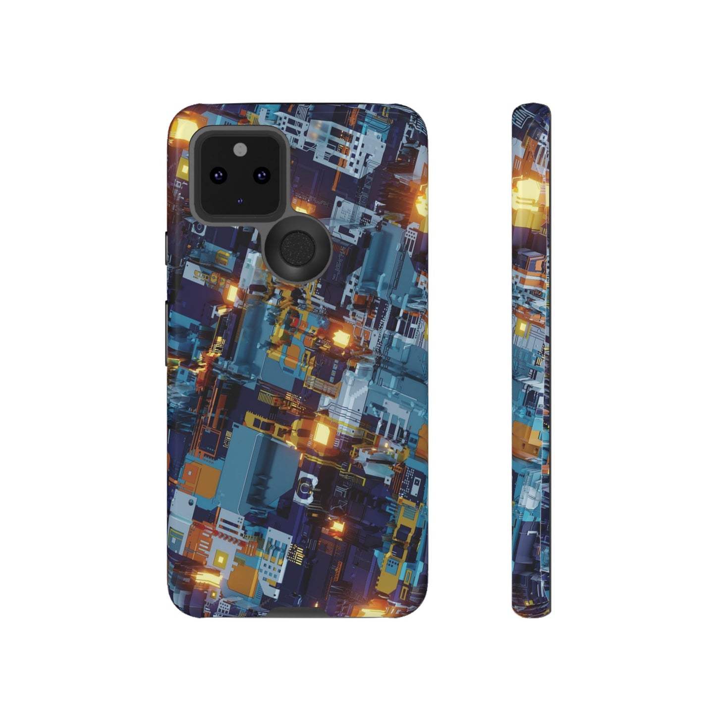 Computer Circuit Board Wallpaper Phone Case | iPhone 15 Plus/ Pro, 14, 13, 12| Google Pixel 7, Pro, 5| Samsung Galaxy S23 All Major Phone Models