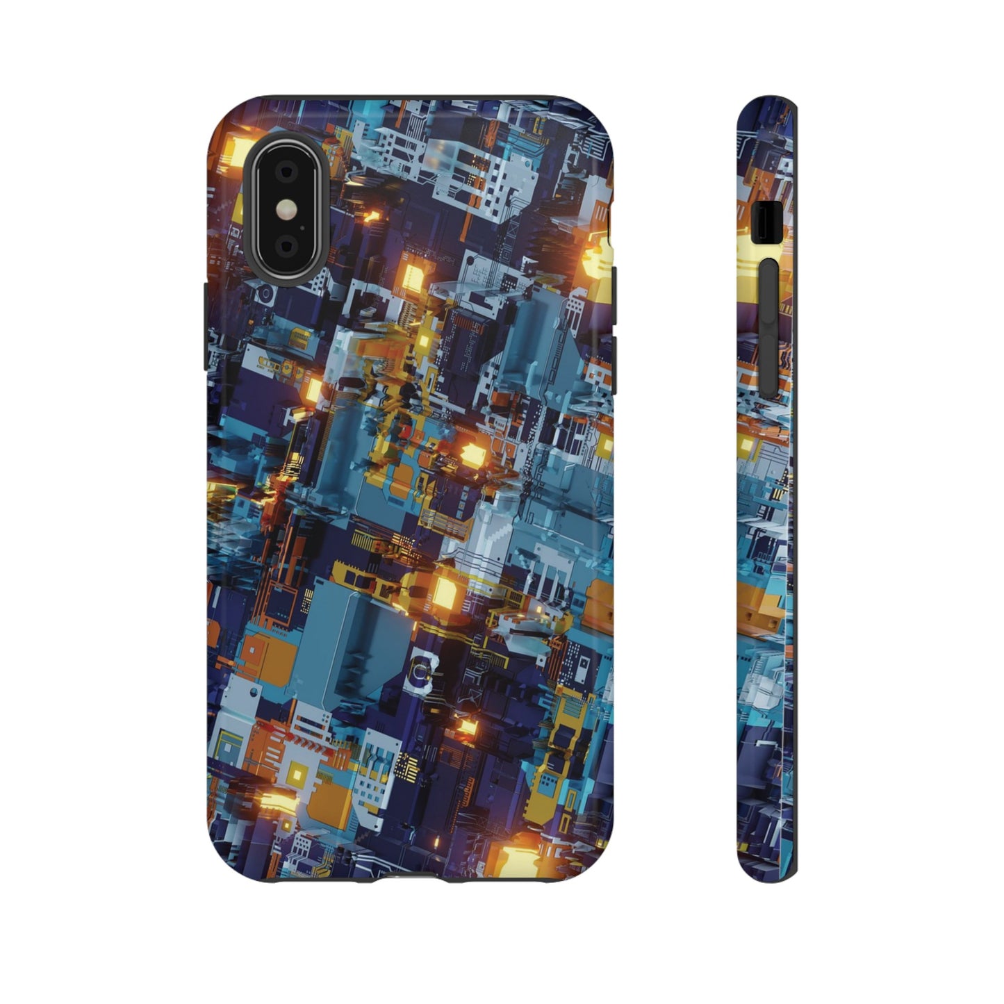 Computer Circuit Board Wallpaper Phone Case | iPhone 15 Plus/ Pro, 14, 13, 12| Google Pixel 7, Pro, 5| Samsung Galaxy S23 All Major Phone Models