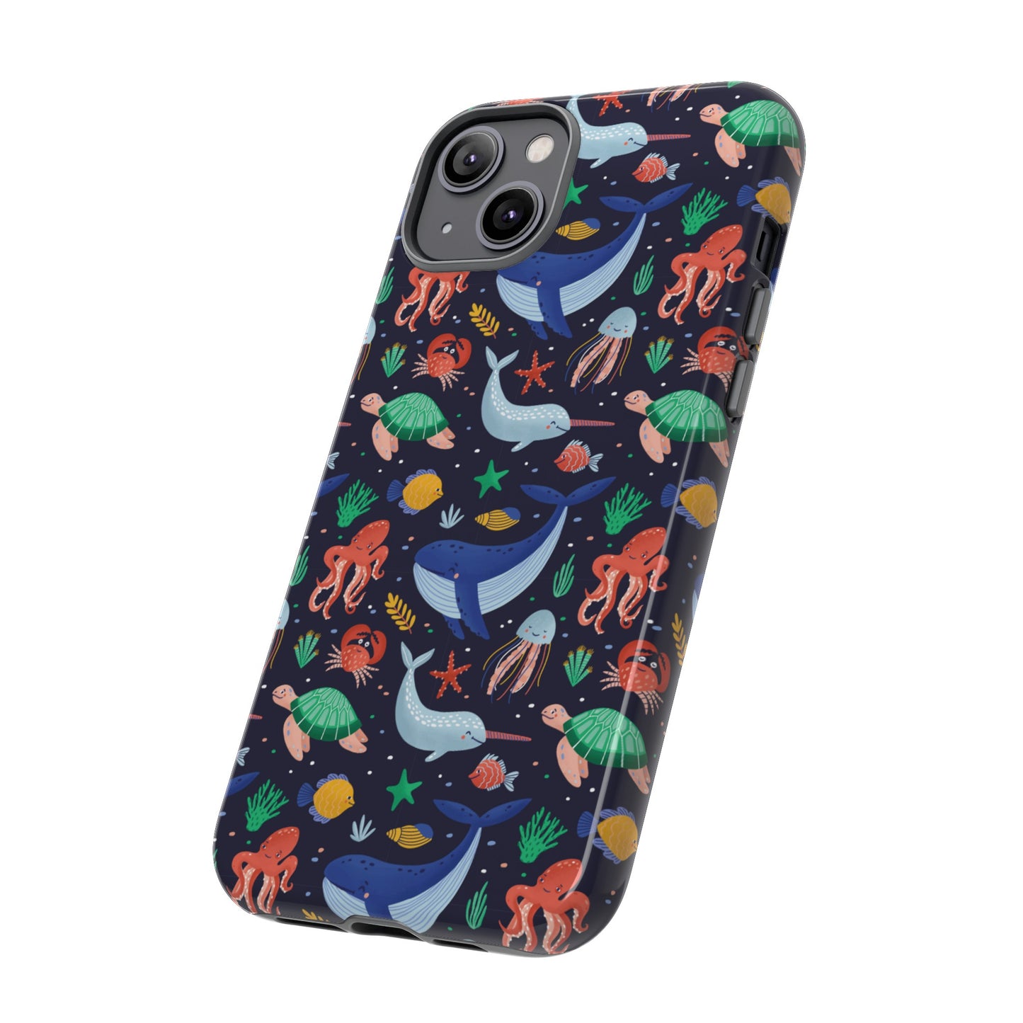 Sea Creatures Wallpaper Phone Case | iPhone 15 Plus/ Pro, 14, 13, 12| Google Pixel 7, Pro, 5| Samsung Galaxy S23 All Major Phone Models