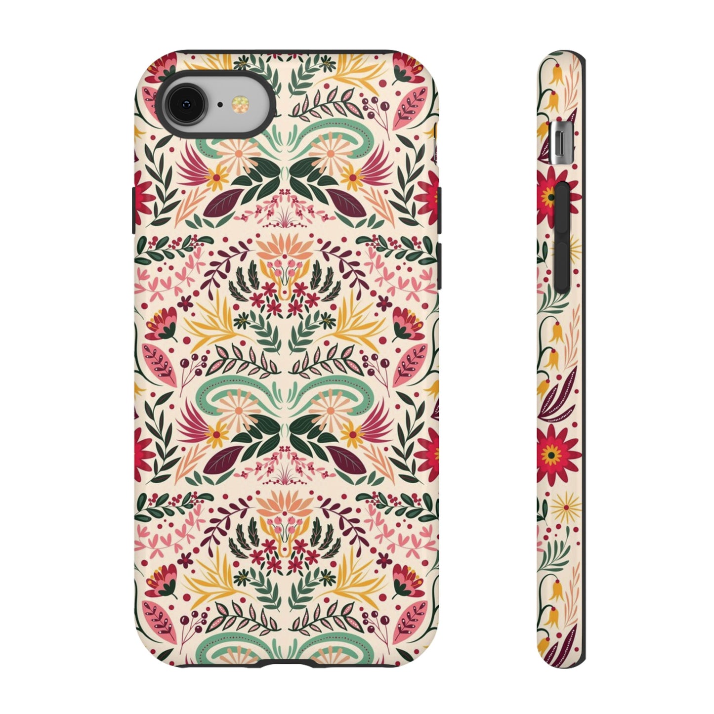 Bright Floral Wallpaper Phone Case | iPhone 15 Plus/ Pro, 14, 13, 12| Google Pixel 7, Pro, 5| Samsung Galaxy S23 All Major Phone Models