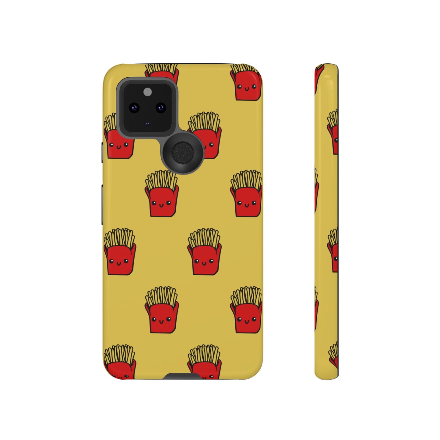 Smiling Fries Wallpaper Phone Case | iPhone 15 Plus/ Pro, 14, 13, 12| Google Pixel 7, Pro, 5| Samsung Galaxy S23 All Major Phone Models